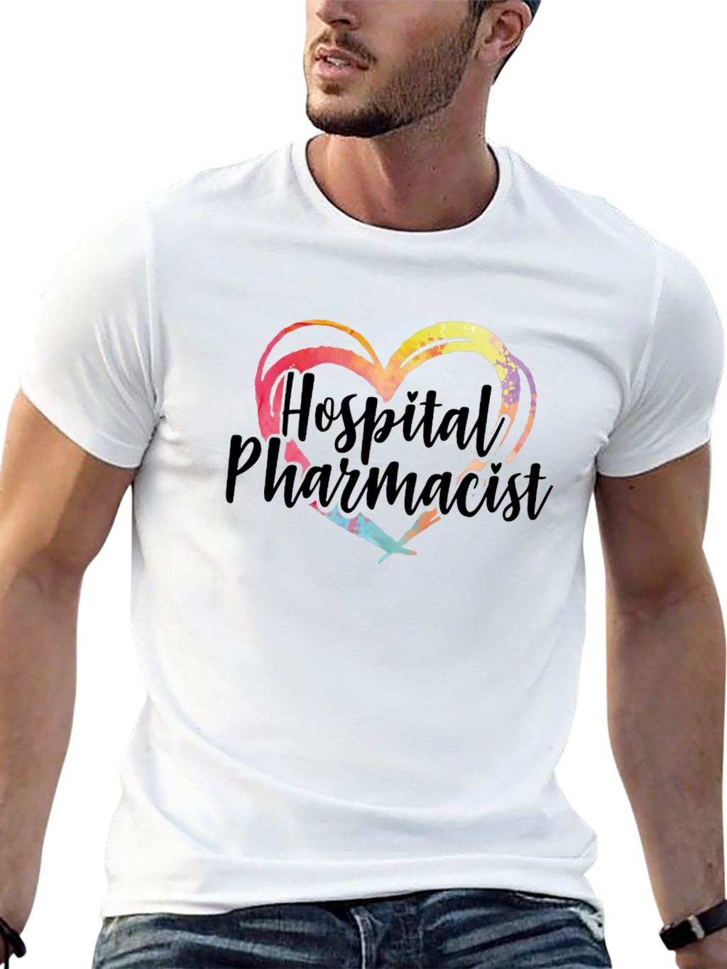 Hospital Pharmacist Heart Graphic Tee