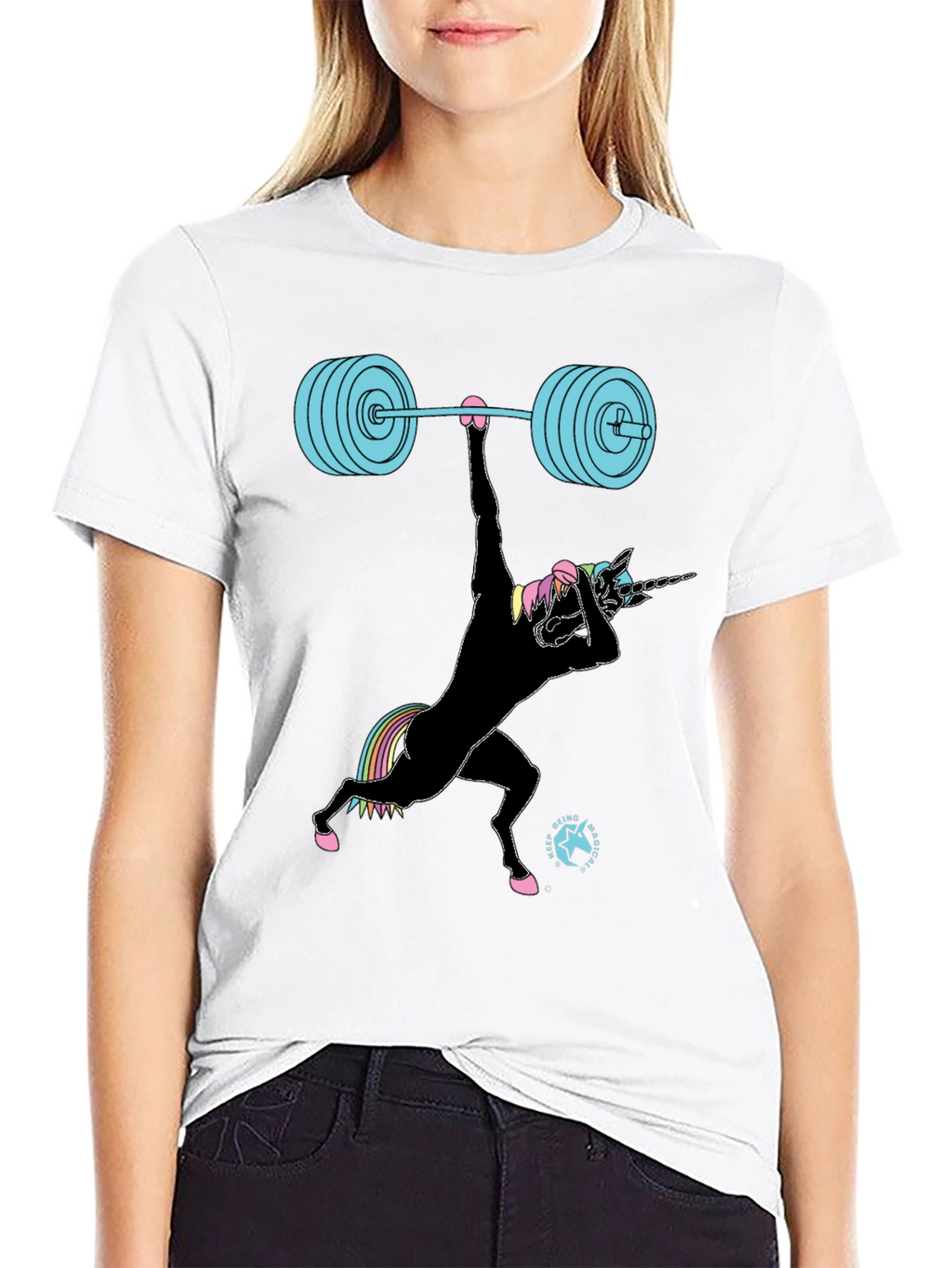 Unicorn Weightlifting Graphic Tee