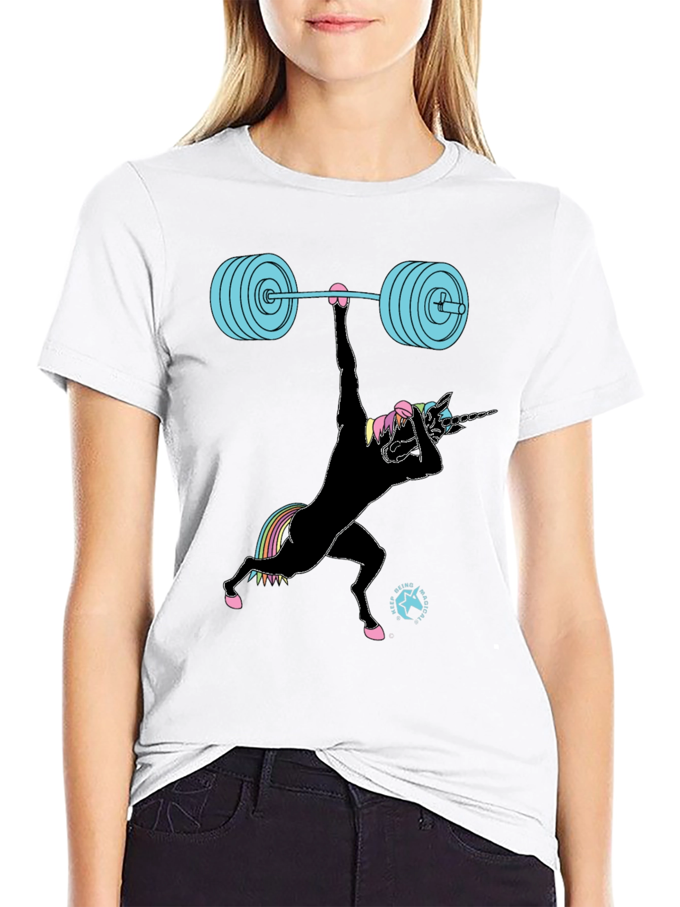 Unicorn Weightlifting Graphic Tee