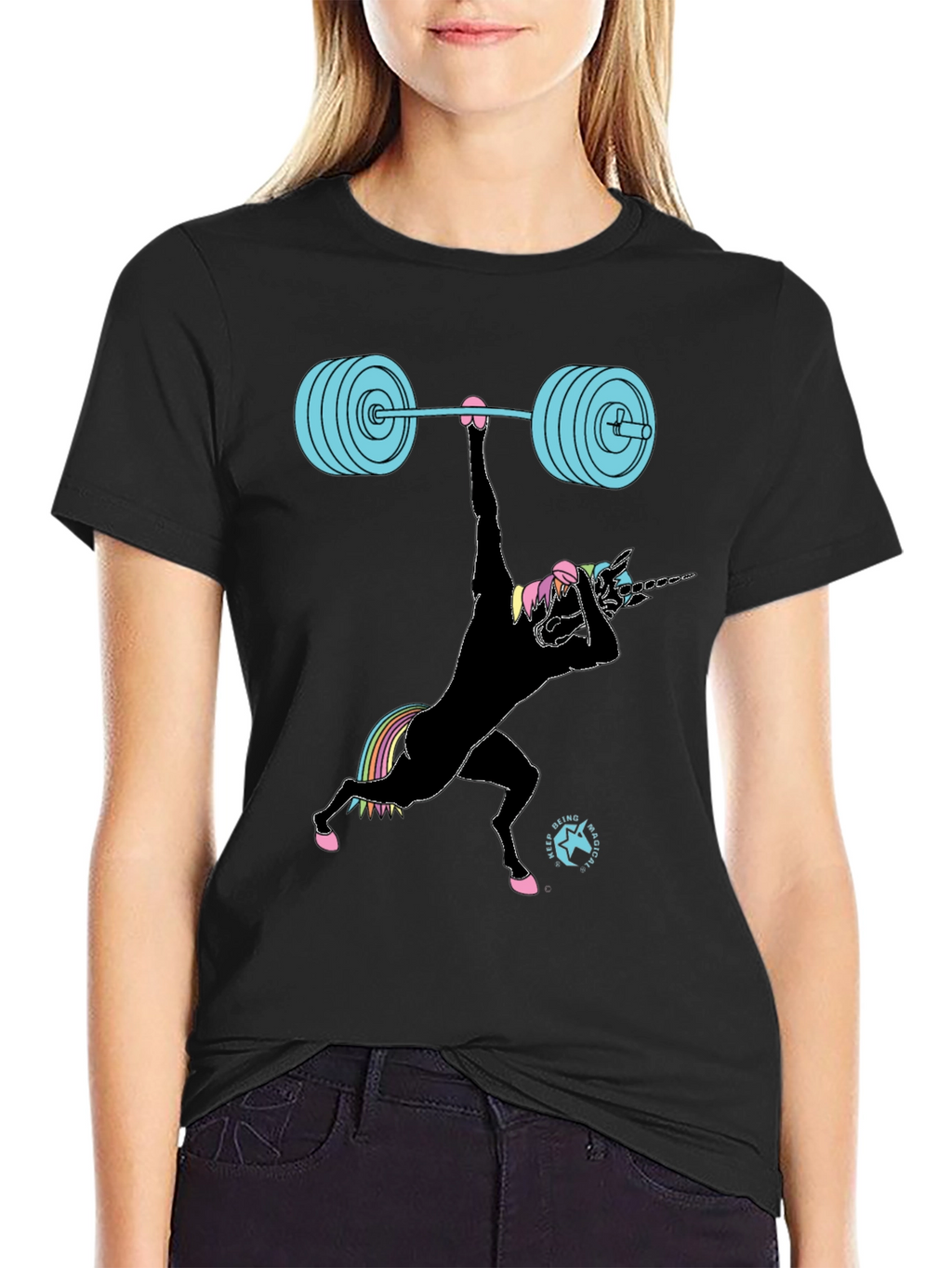 Unicorn Weightlifting Graphic Tee