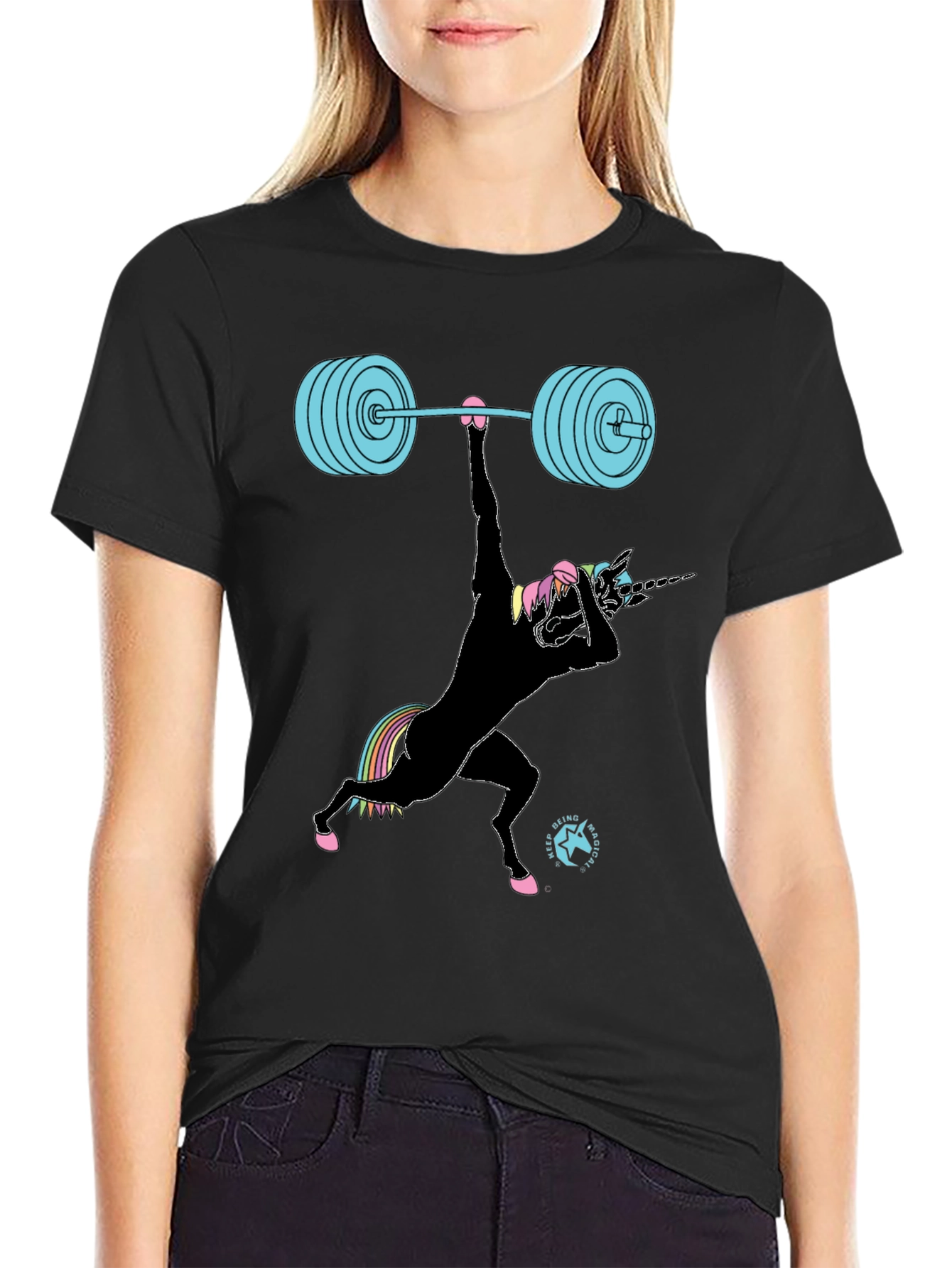 Unicorn Weightlifting Graphic Tee