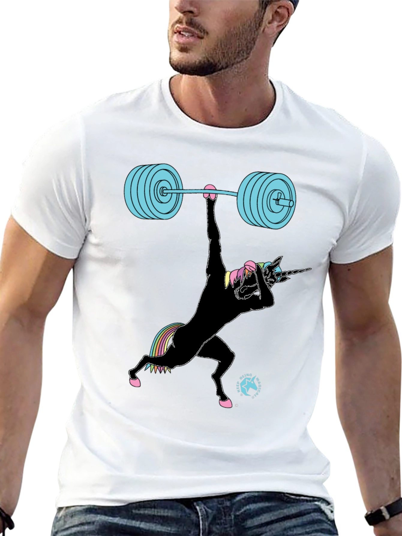 Unicorn Weightlifting Graphic Tee