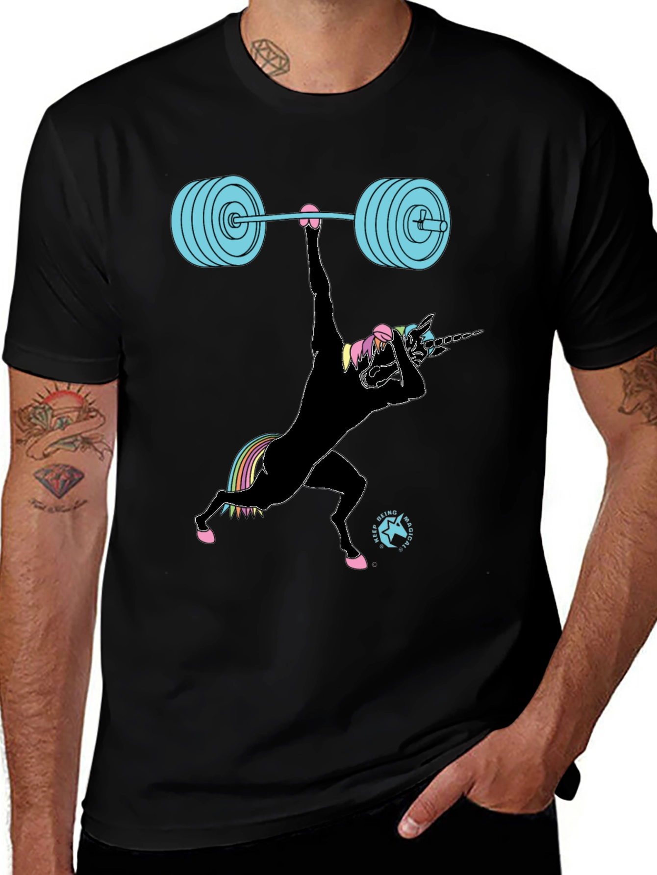 Unicorn Weightlifting Graphic Tee