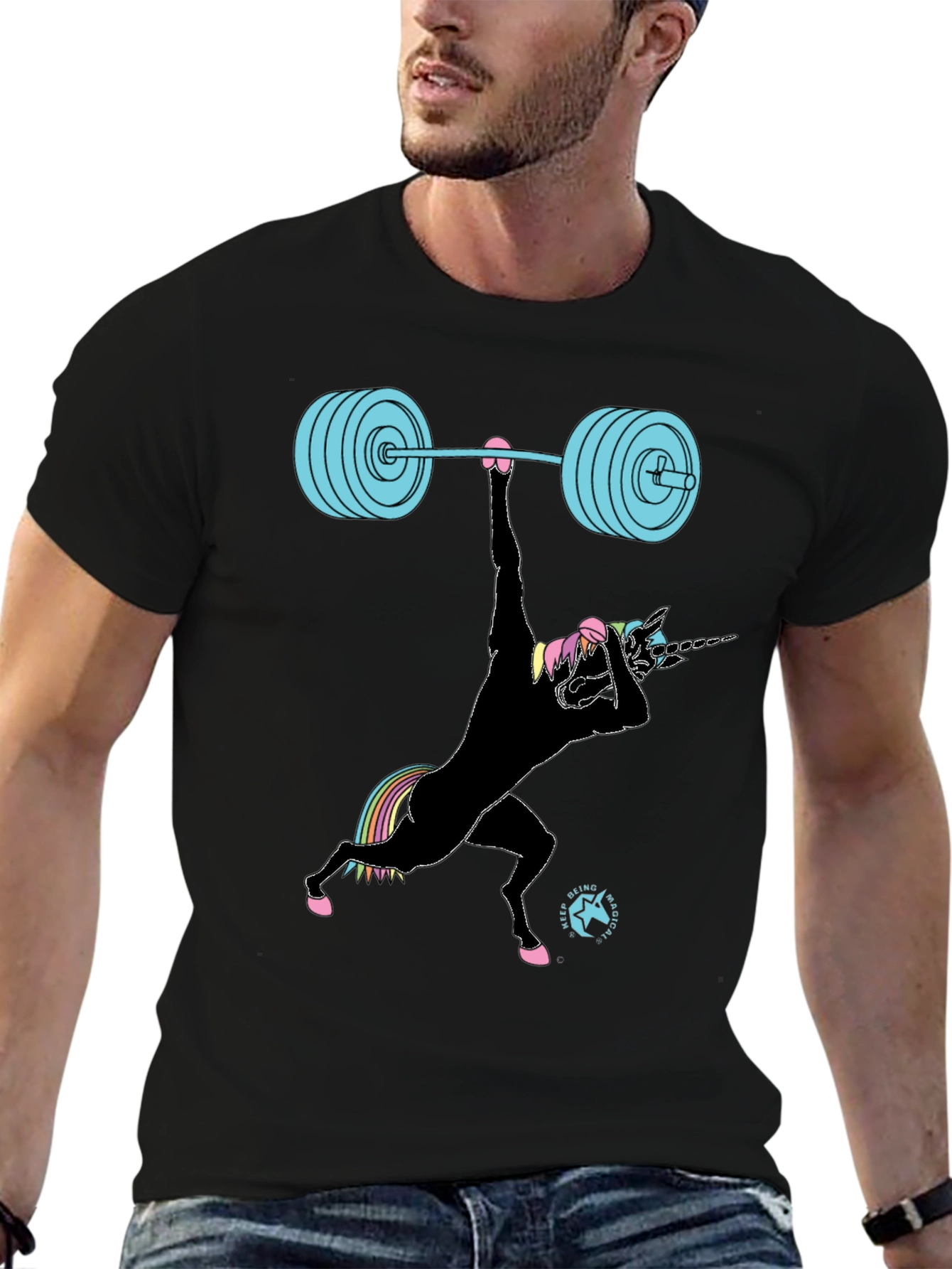 Unicorn Weightlifting Graphic Tee