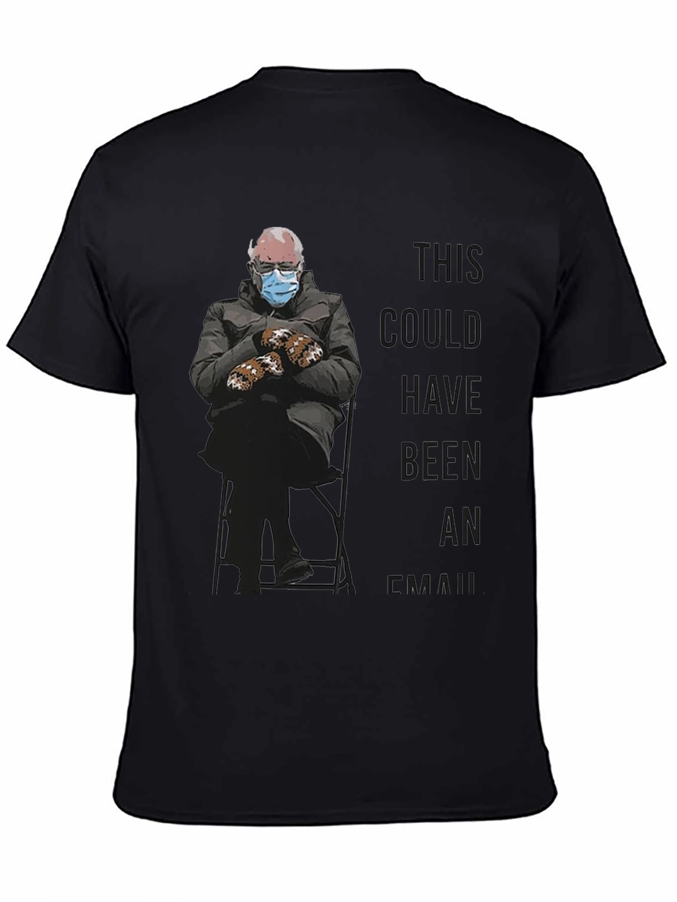 Bernie Meme Black T-Shirt - This Could Have Been An Email