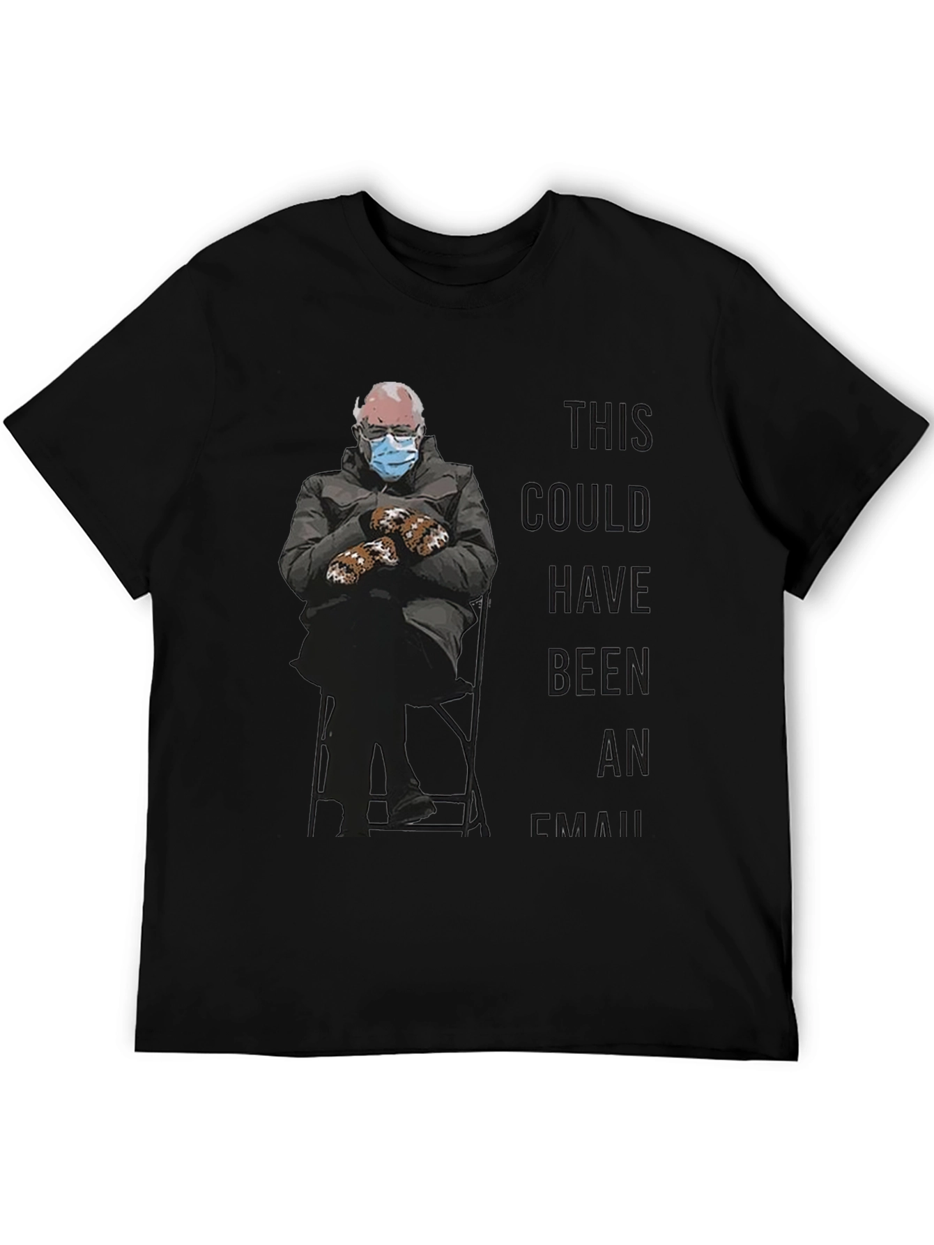 Bernie Meme Black T-Shirt - This Could Have Been An Email