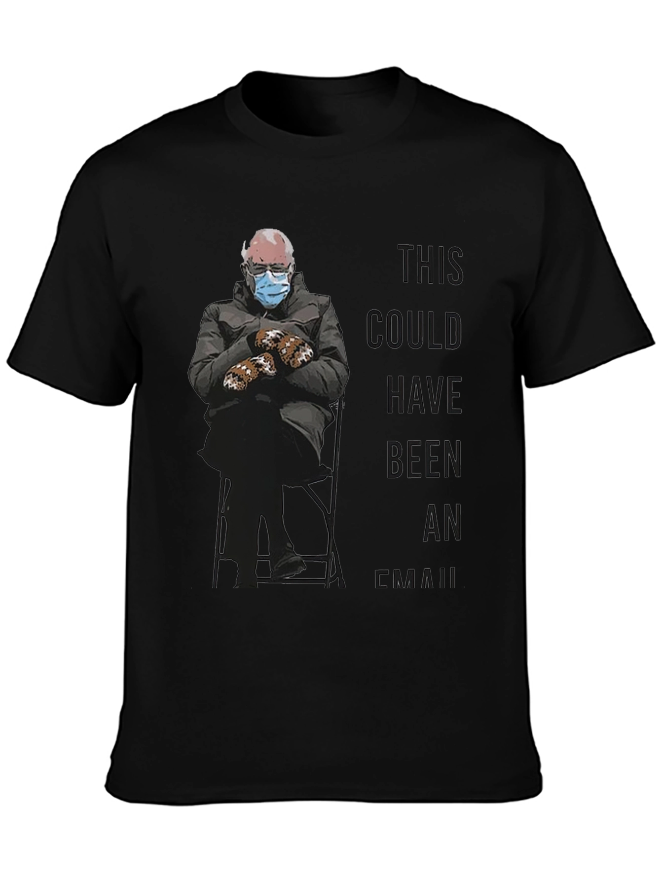 Bernie Meme Black T-Shirt - This Could Have Been An Email