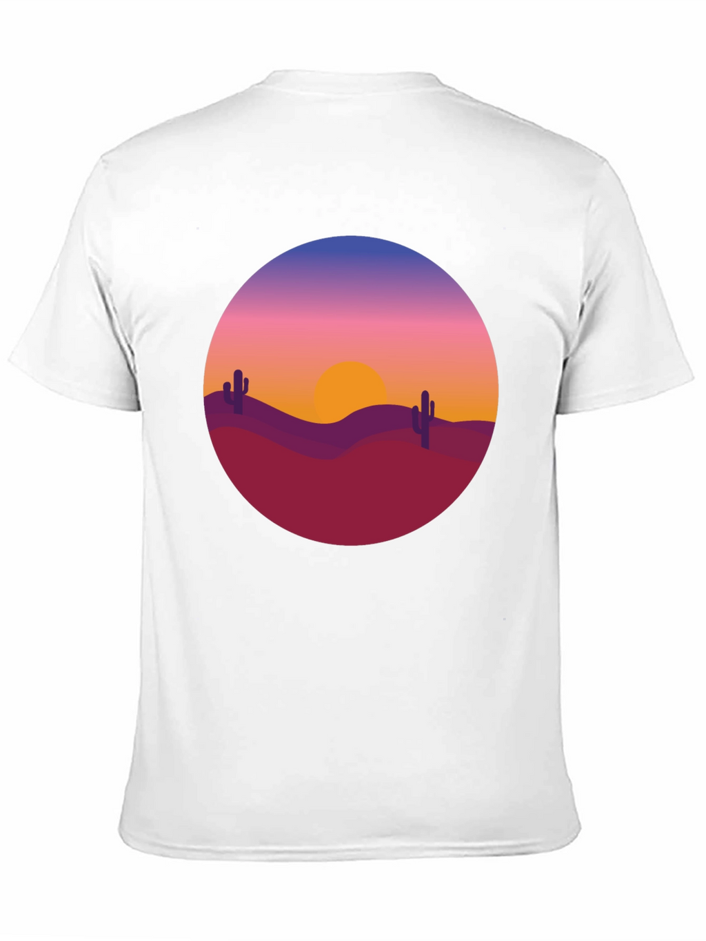 Desert Sunset Graphic Tee - Black