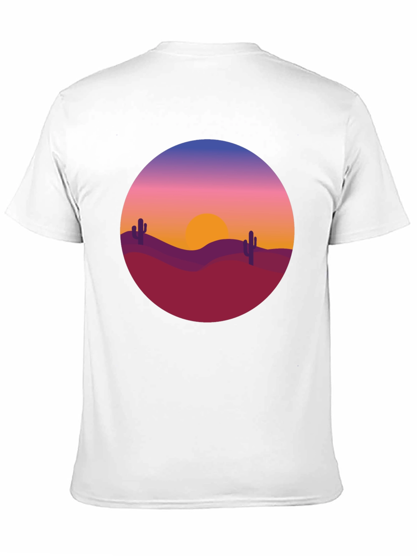 Desert Sunset Graphic Tee - Black