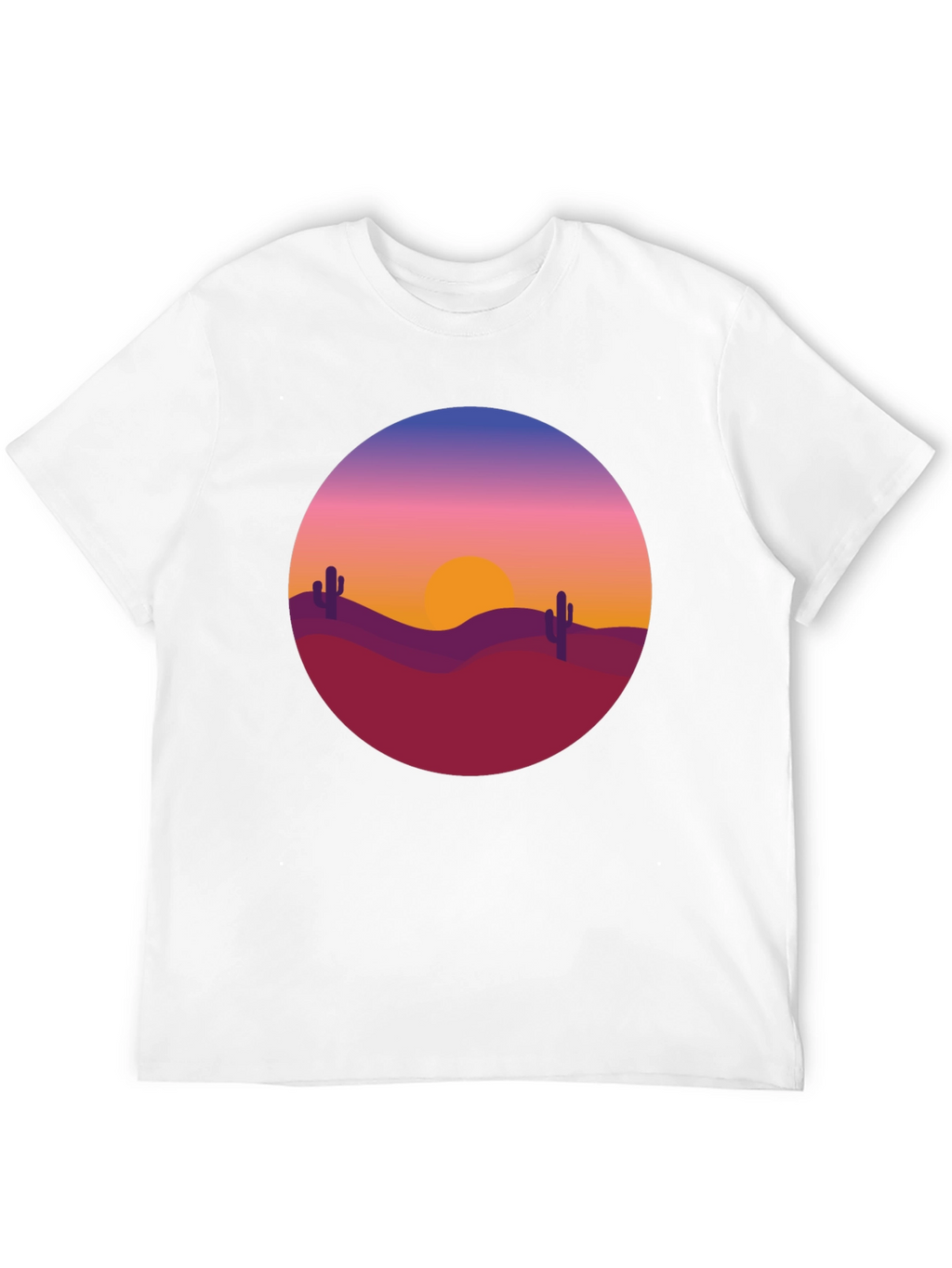 Desert Sunset Graphic Tee - Black