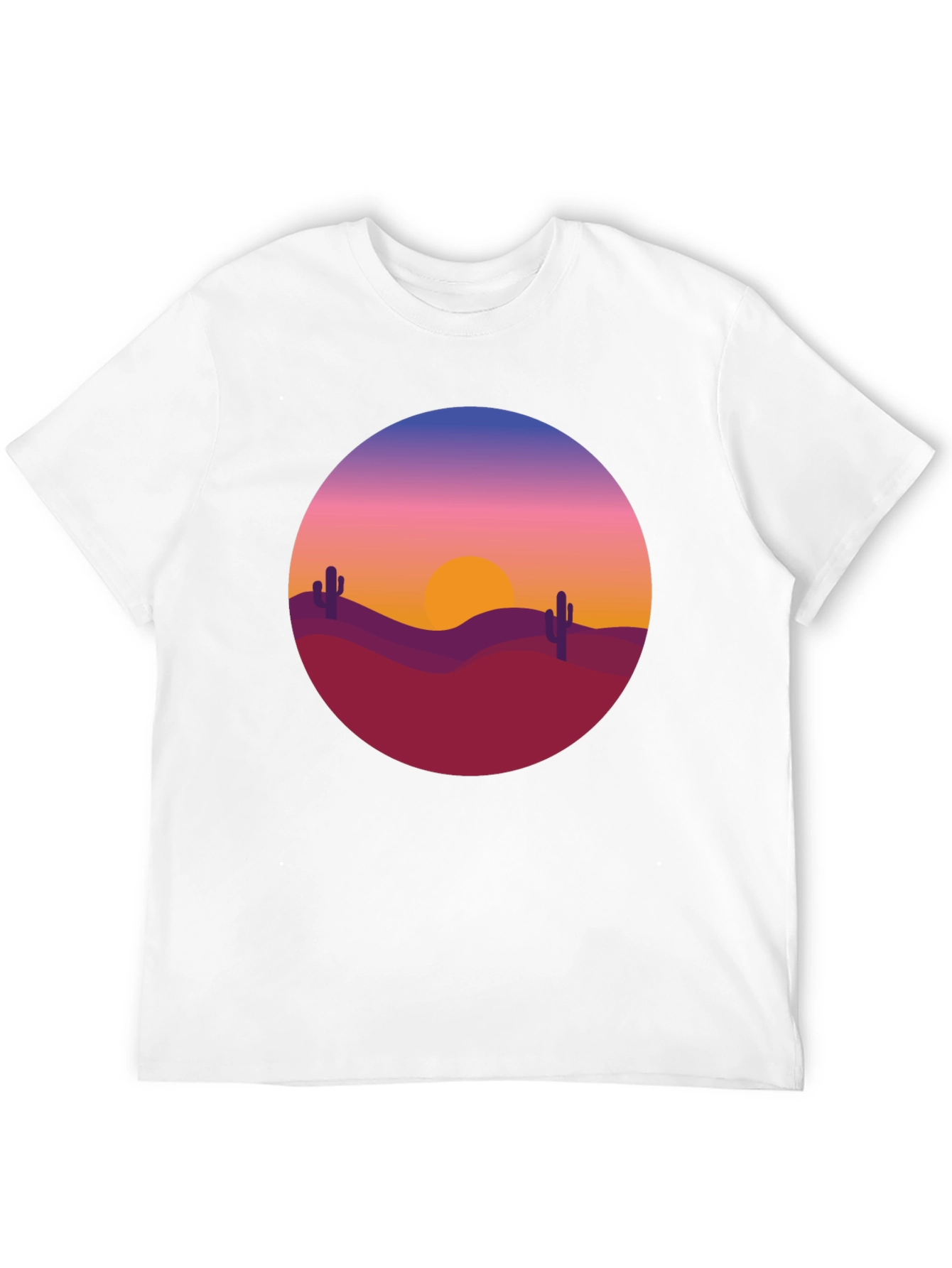 Desert Sunset Graphic Tee - Black