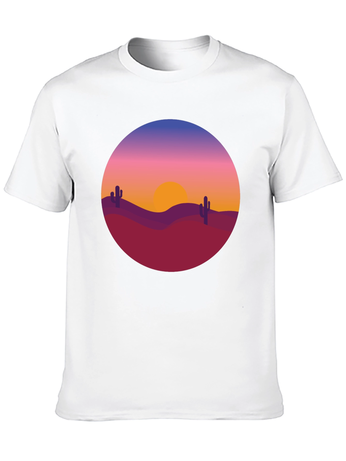 Desert Sunset Graphic Tee - Black