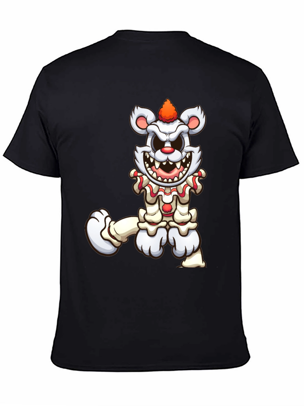 Creepy Clown Bear Graphic T-Shirt