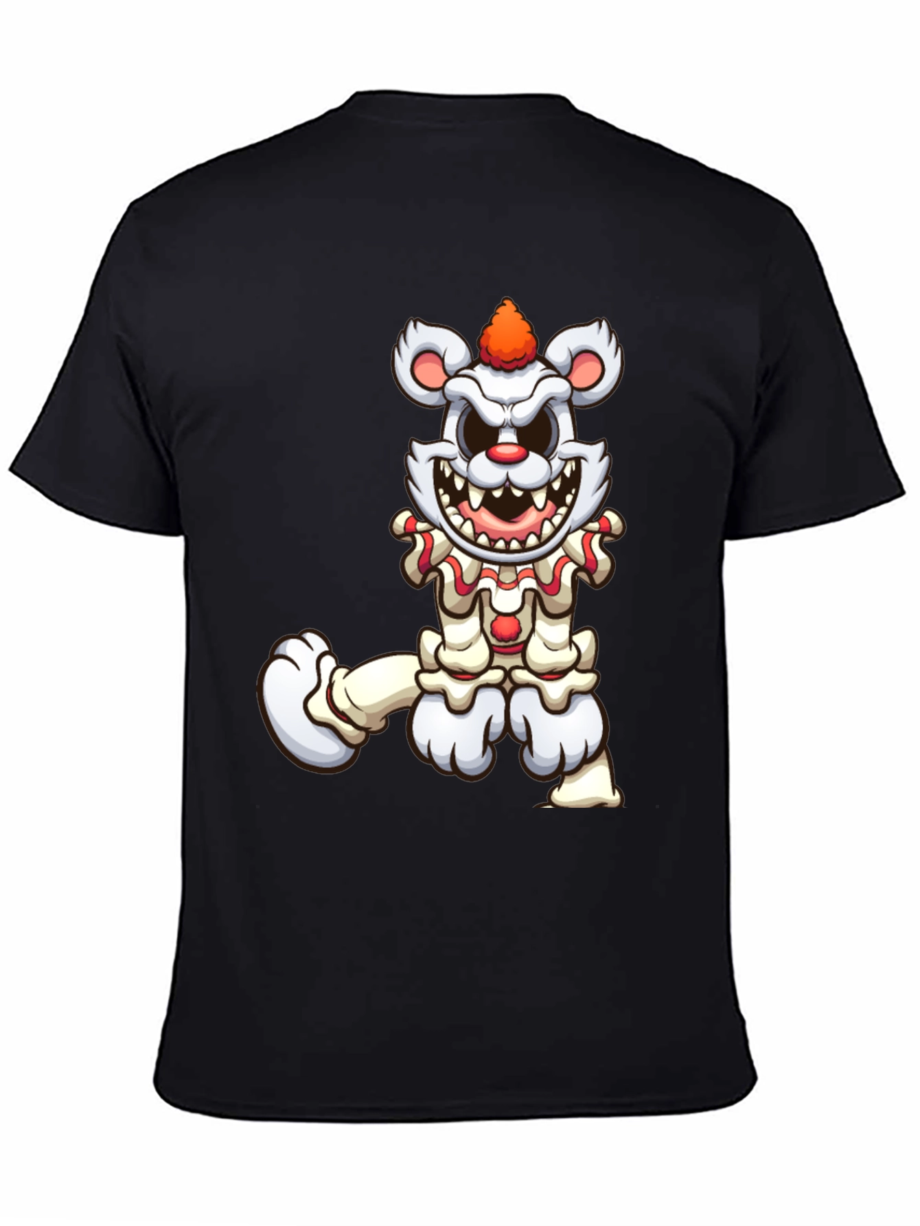 Creepy Clown Bear Graphic T-Shirt