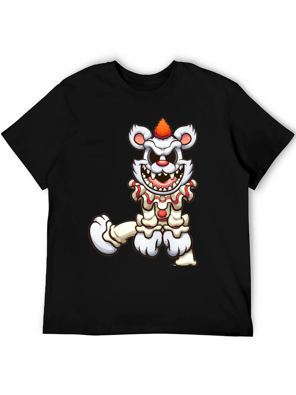 Creepy Clown Bear Graphic T-Shirt