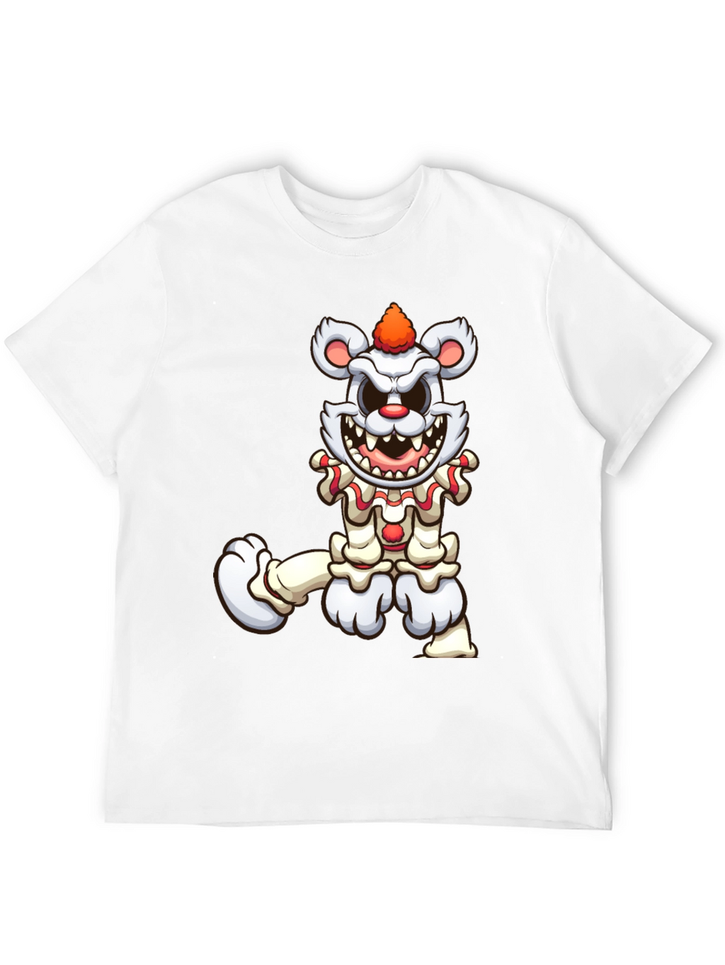 Creepy Clown Bear Graphic T-Shirt