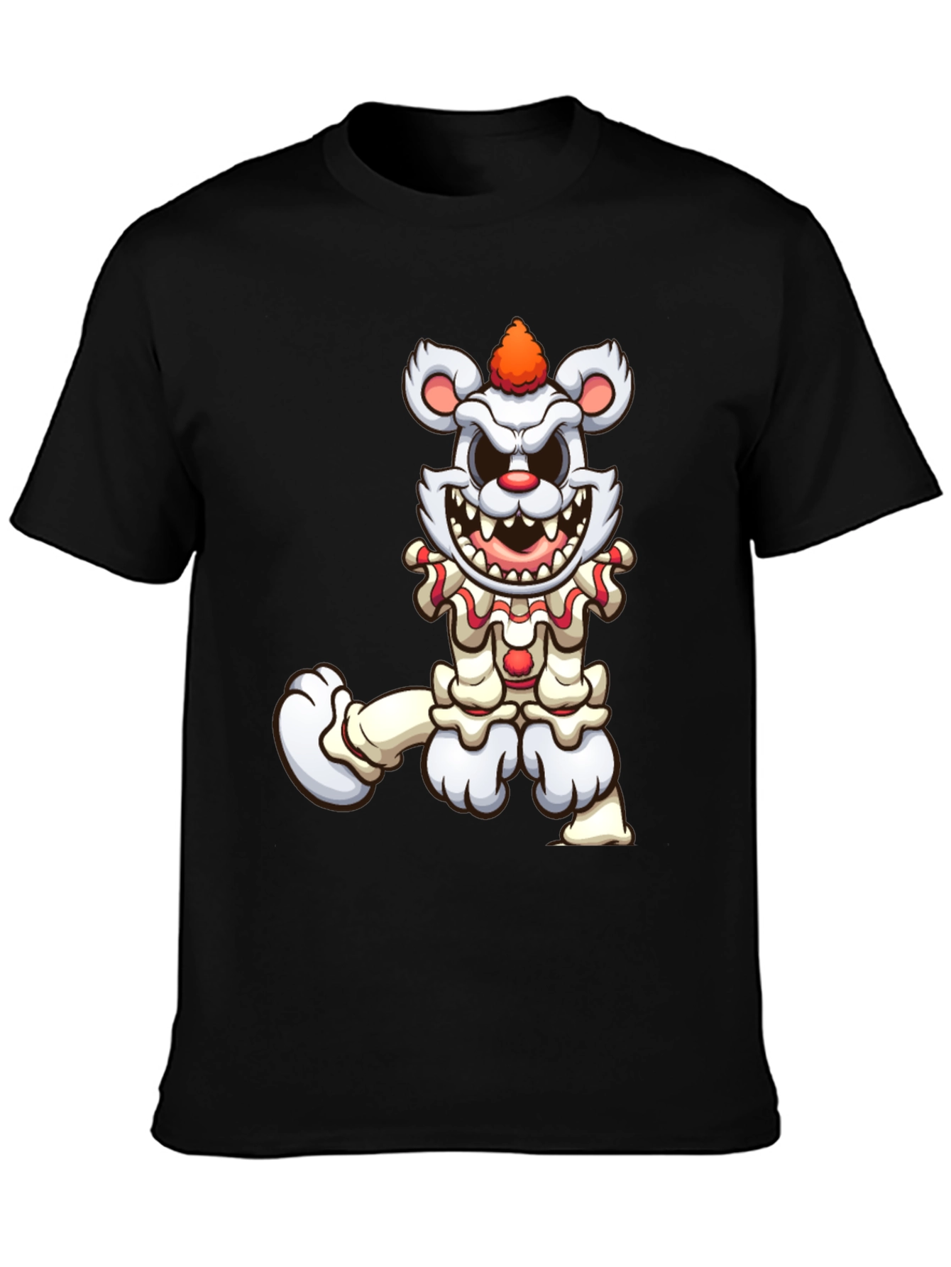 Creepy Clown Bear Graphic T-Shirt