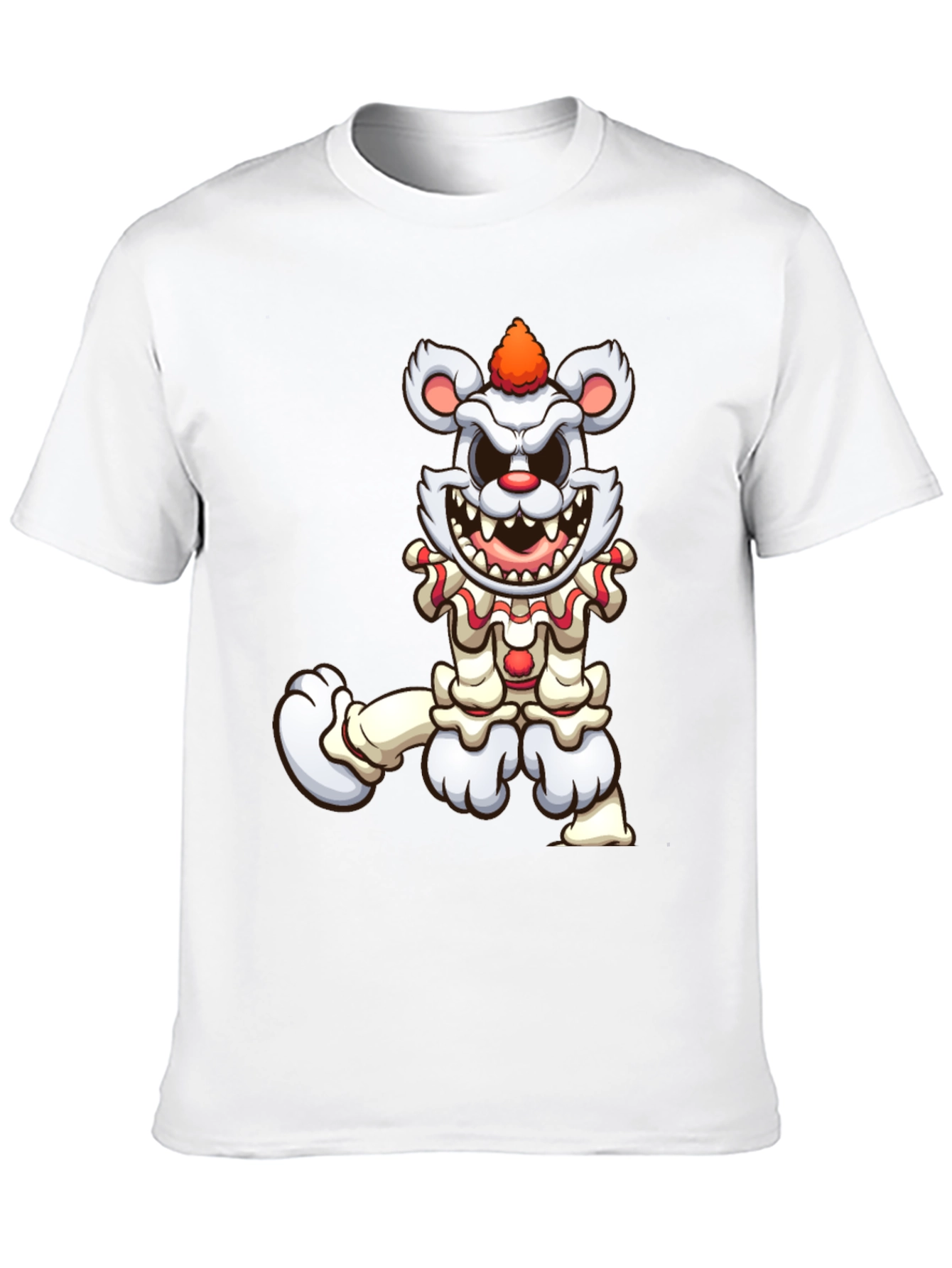 Creepy Clown Bear Graphic T-Shirt