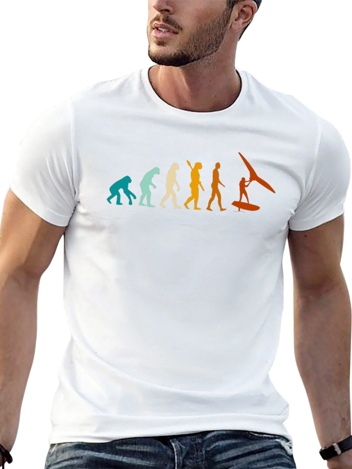 Windsurfing Evolution Graphic T-Shirt