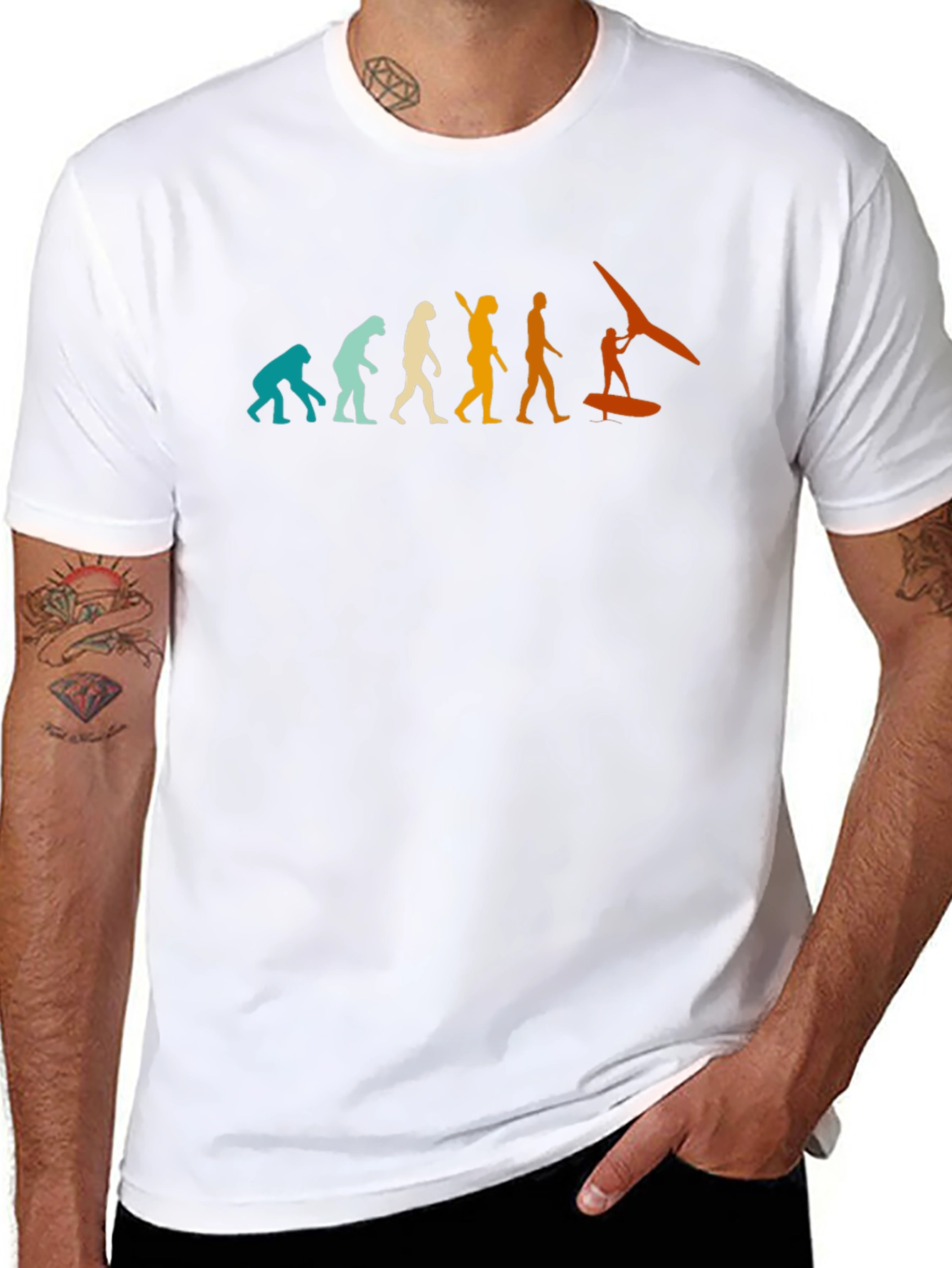 Windsurfing Evolution Graphic T-Shirt