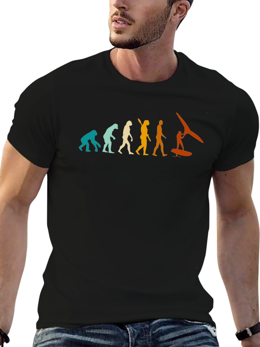 Windsurfing Evolution Graphic T-Shirt