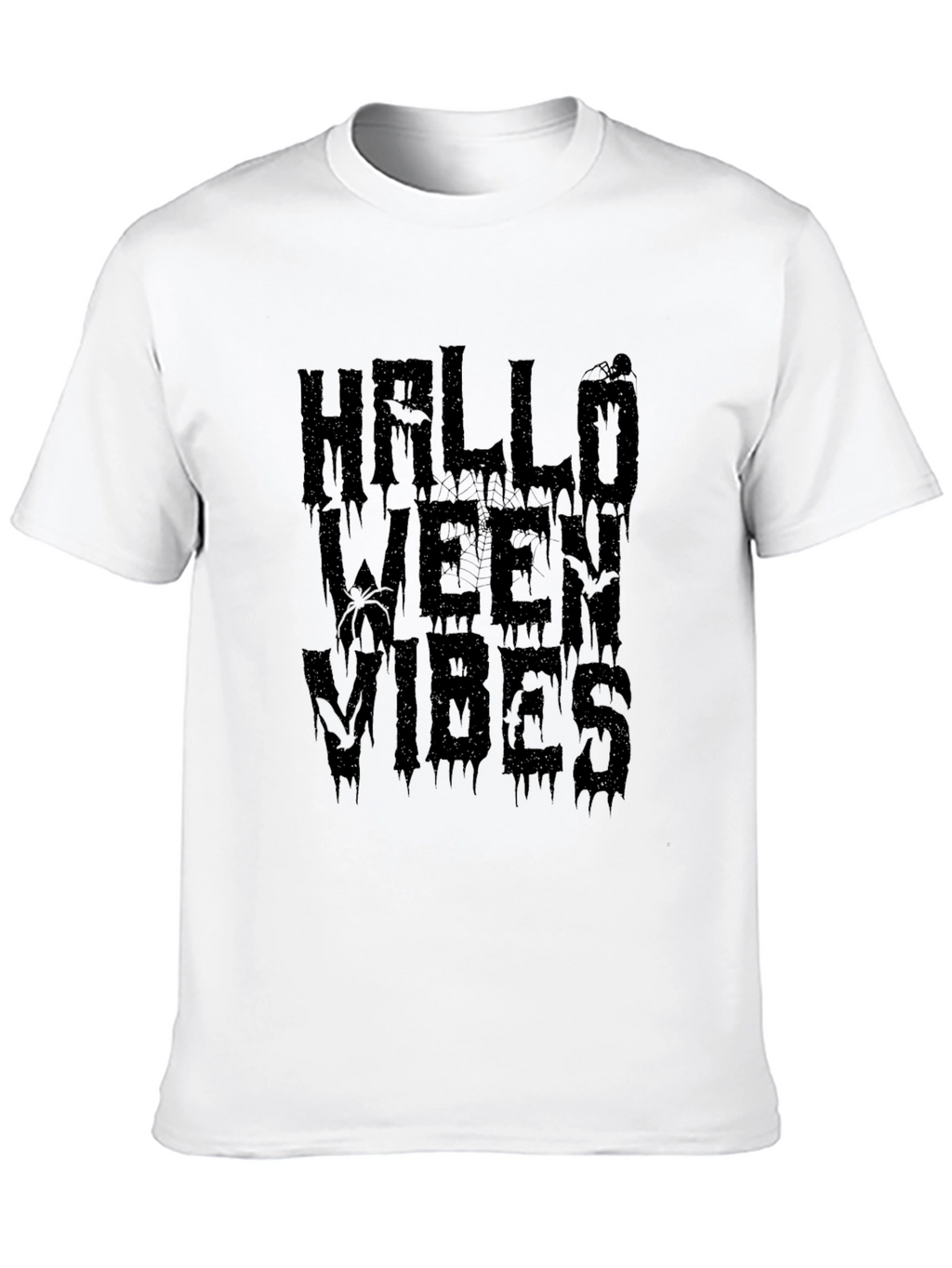 Halloween Vibes Graphic Tee - Mens Black T-Shirt