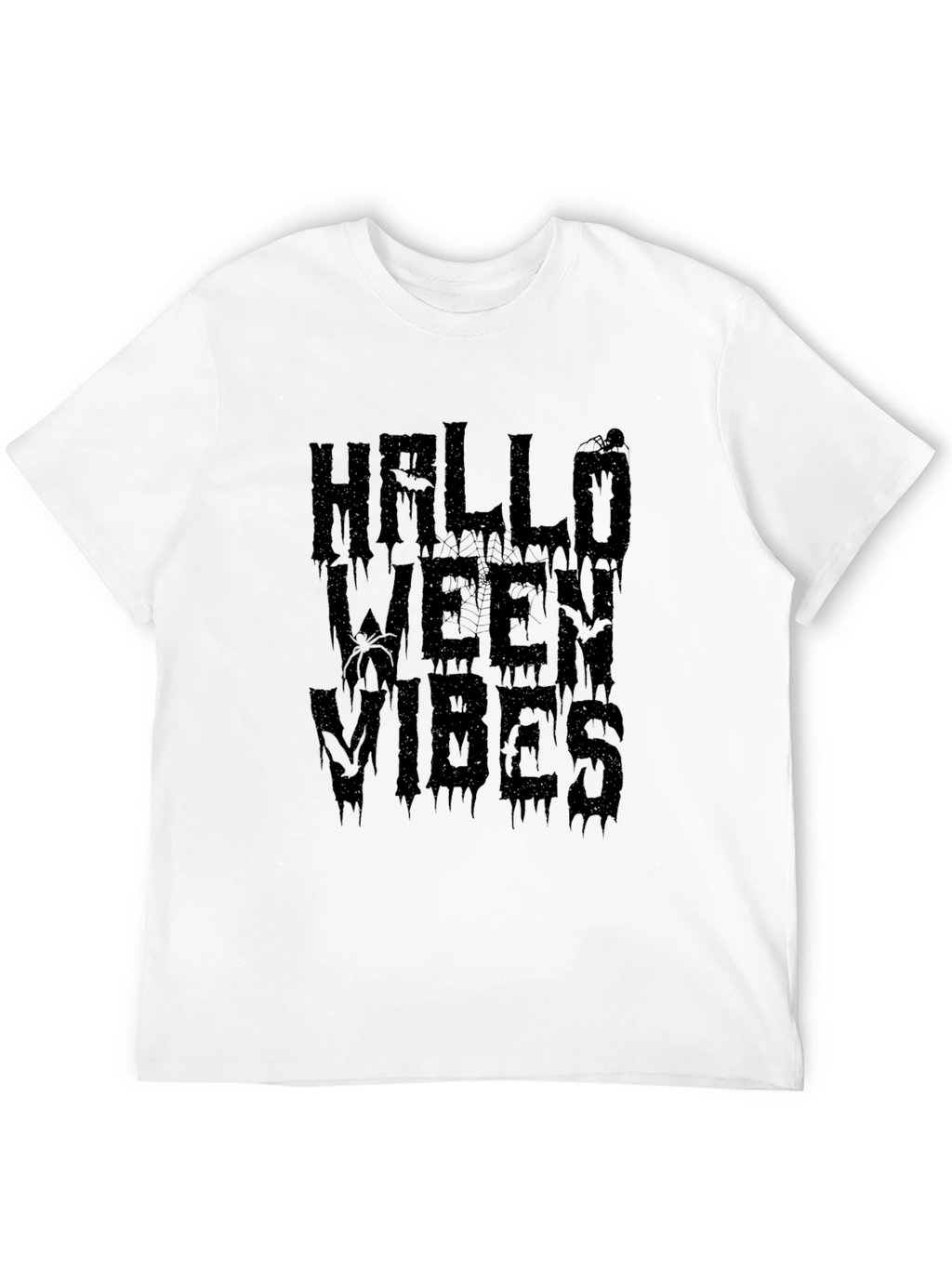 Halloween Vibes Graphic Tee - Mens Black T-Shirt