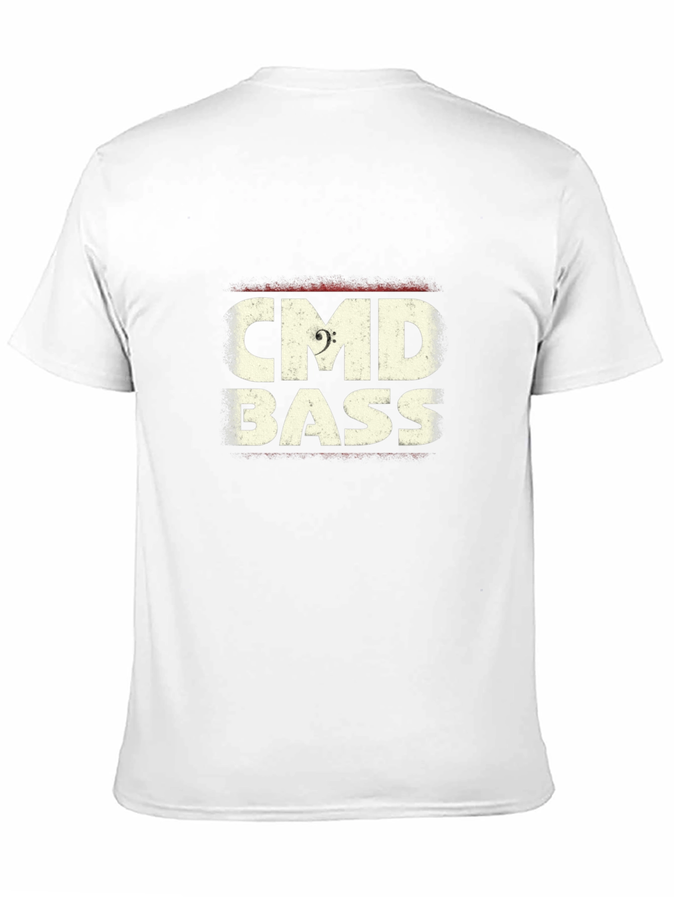 CMD Bass Clef Graphic Black T-Shirt