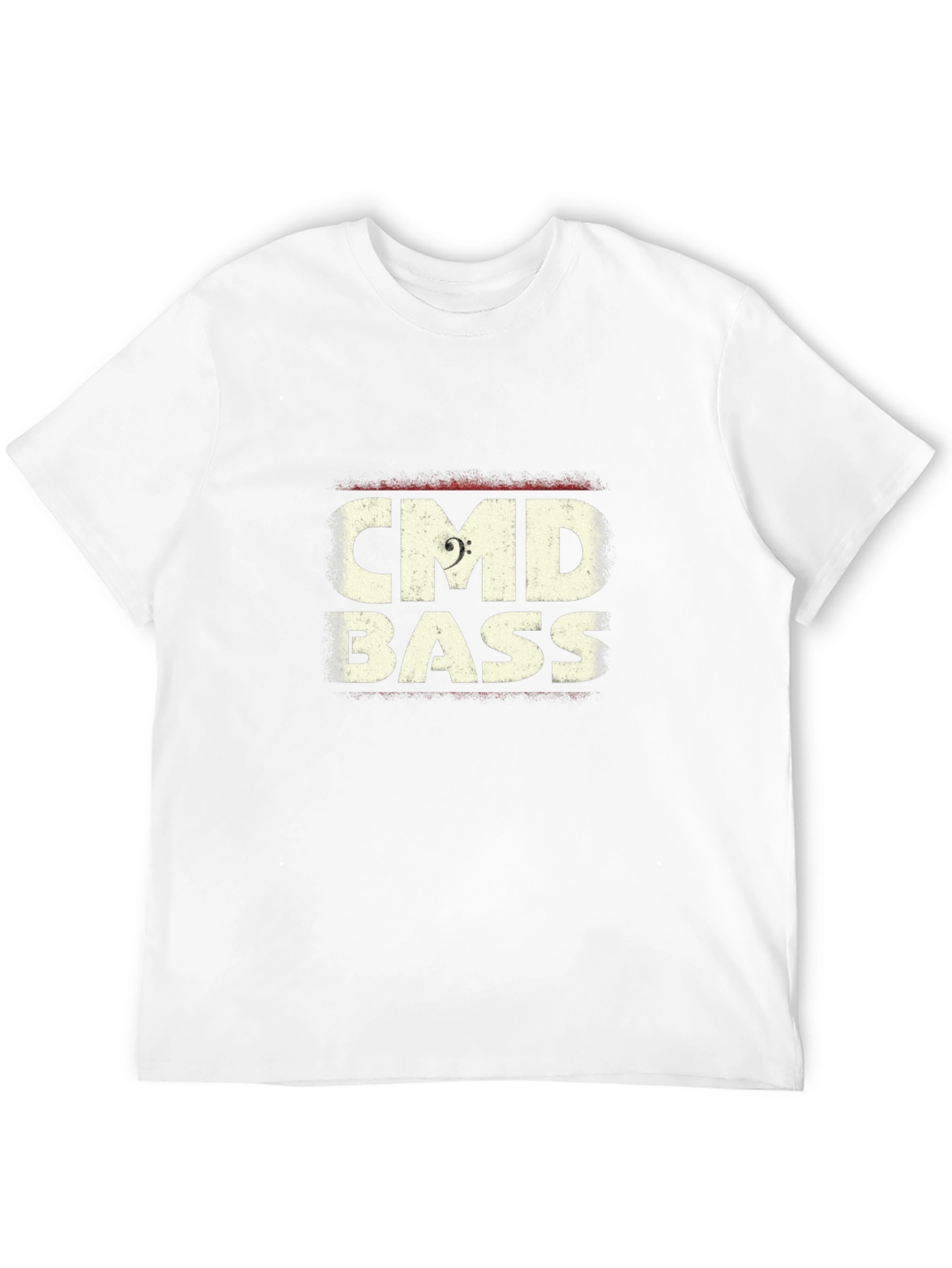 CMD Bass Clef Graphic Black T-Shirt