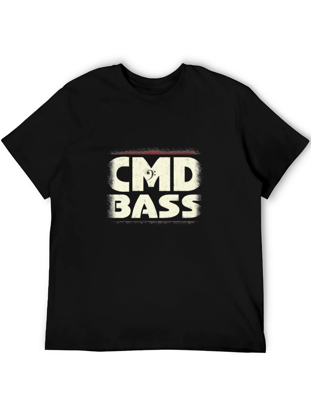 CMD Bass Clef Graphic Black T-Shirt