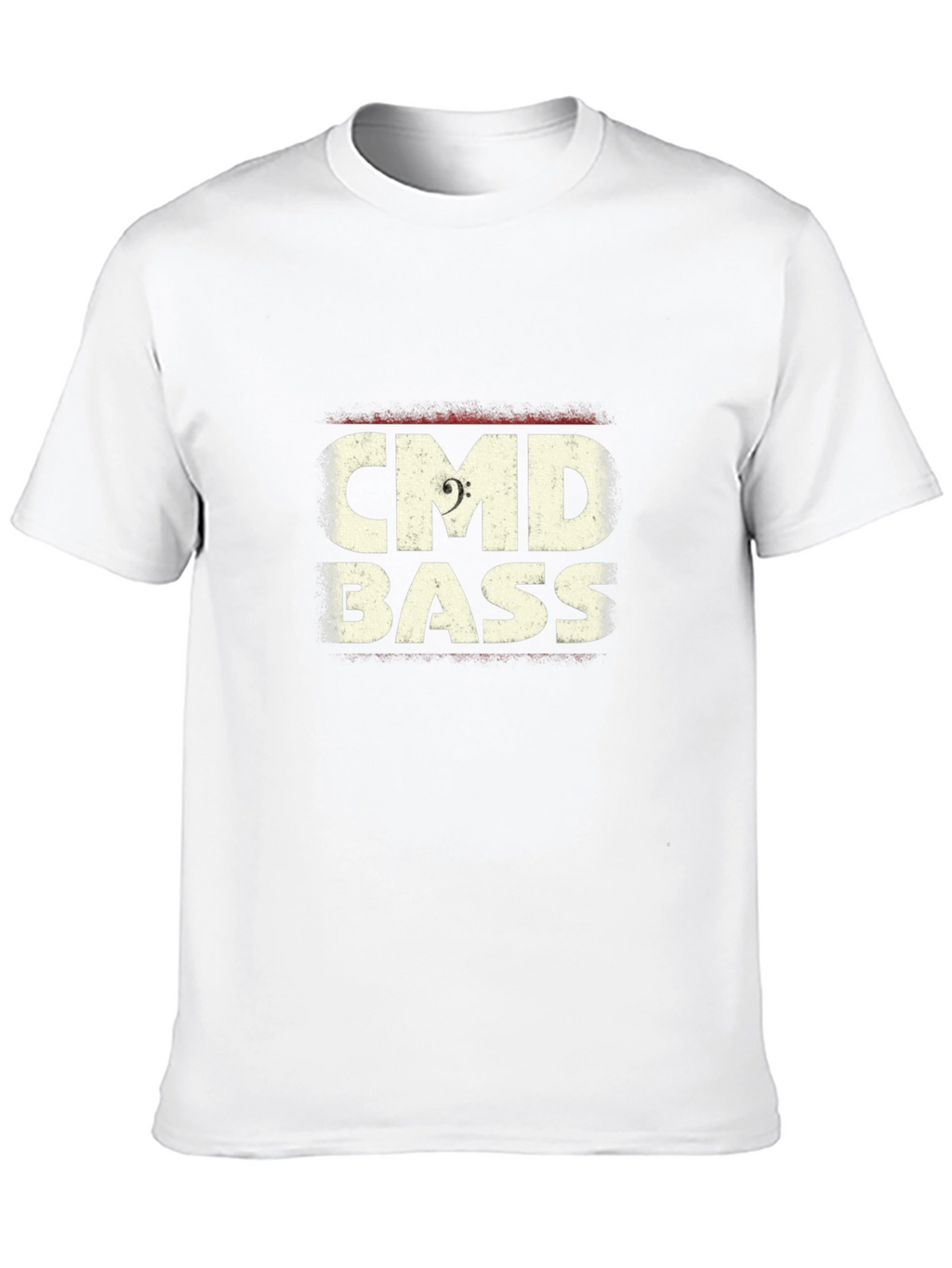 CMD Bass Clef Graphic Black T-Shirt