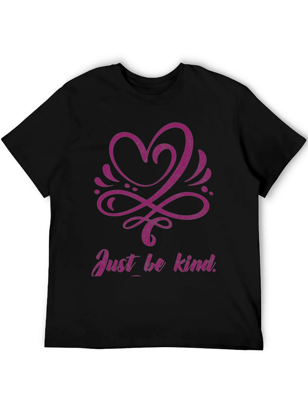 Kindness Heart Graphic Black T-Shirt