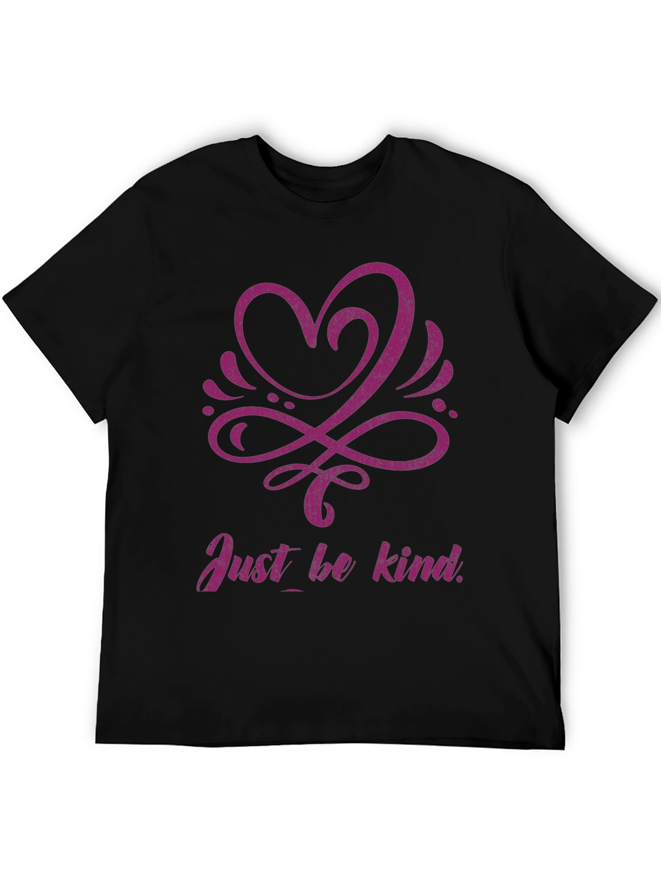 Kindness Heart Graphic Black T-Shirt