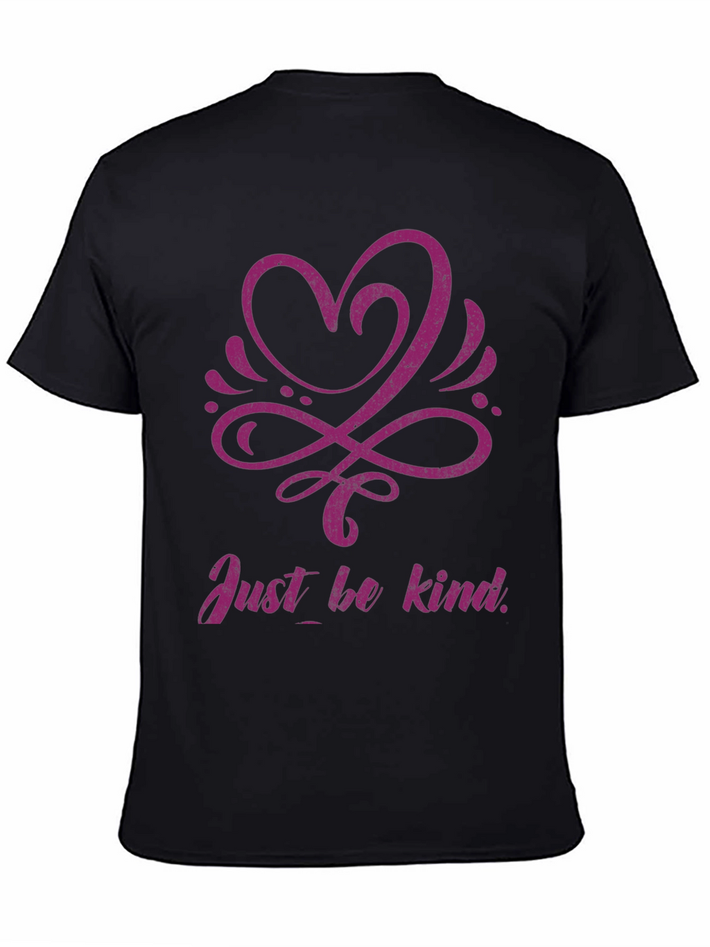 Kindness Heart Graphic Black T-Shirt