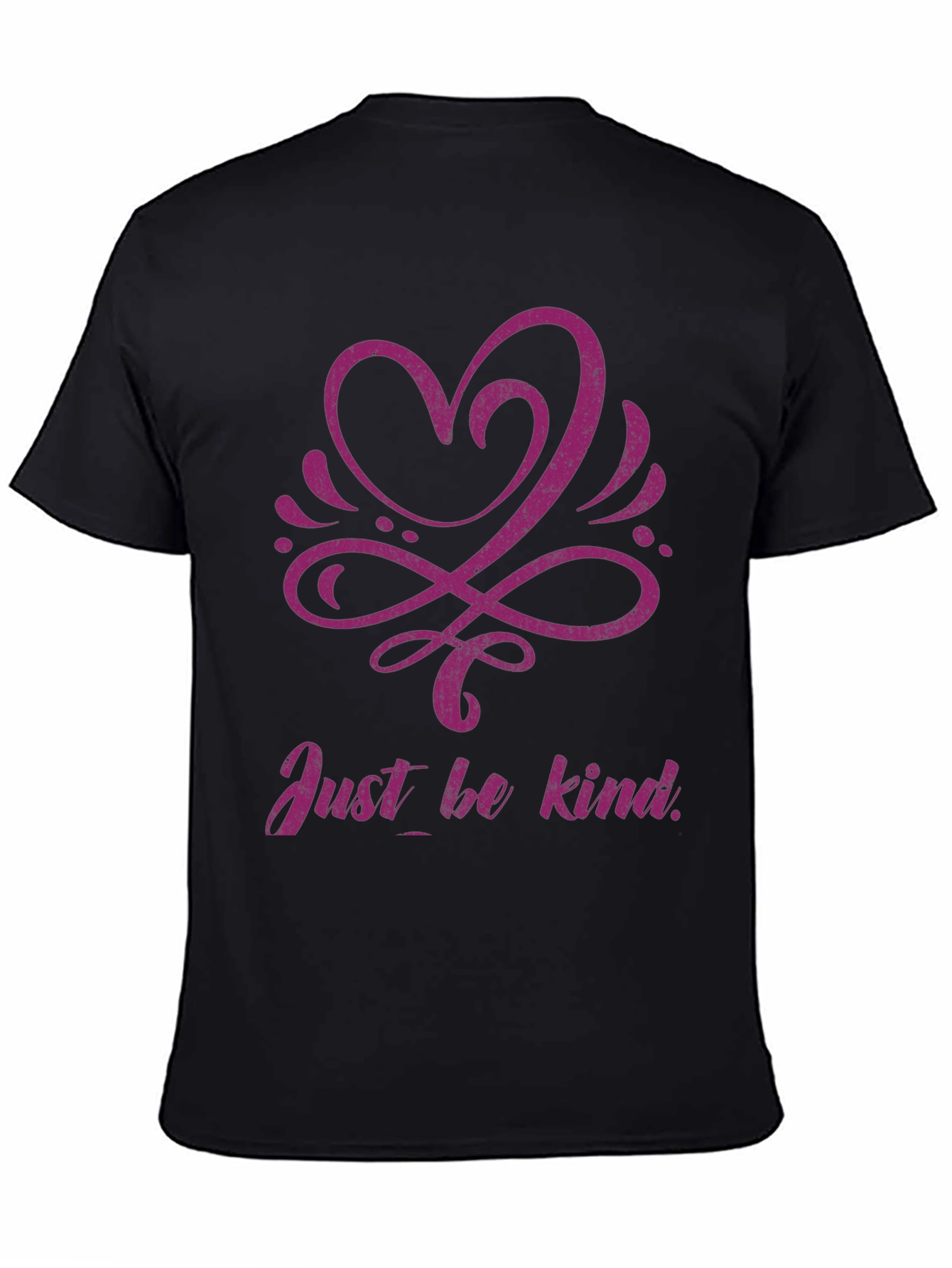Kindness Heart Graphic Black T-Shirt