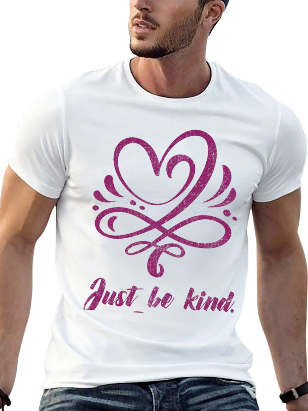 Kindness Heart Graphic Black T-Shirt