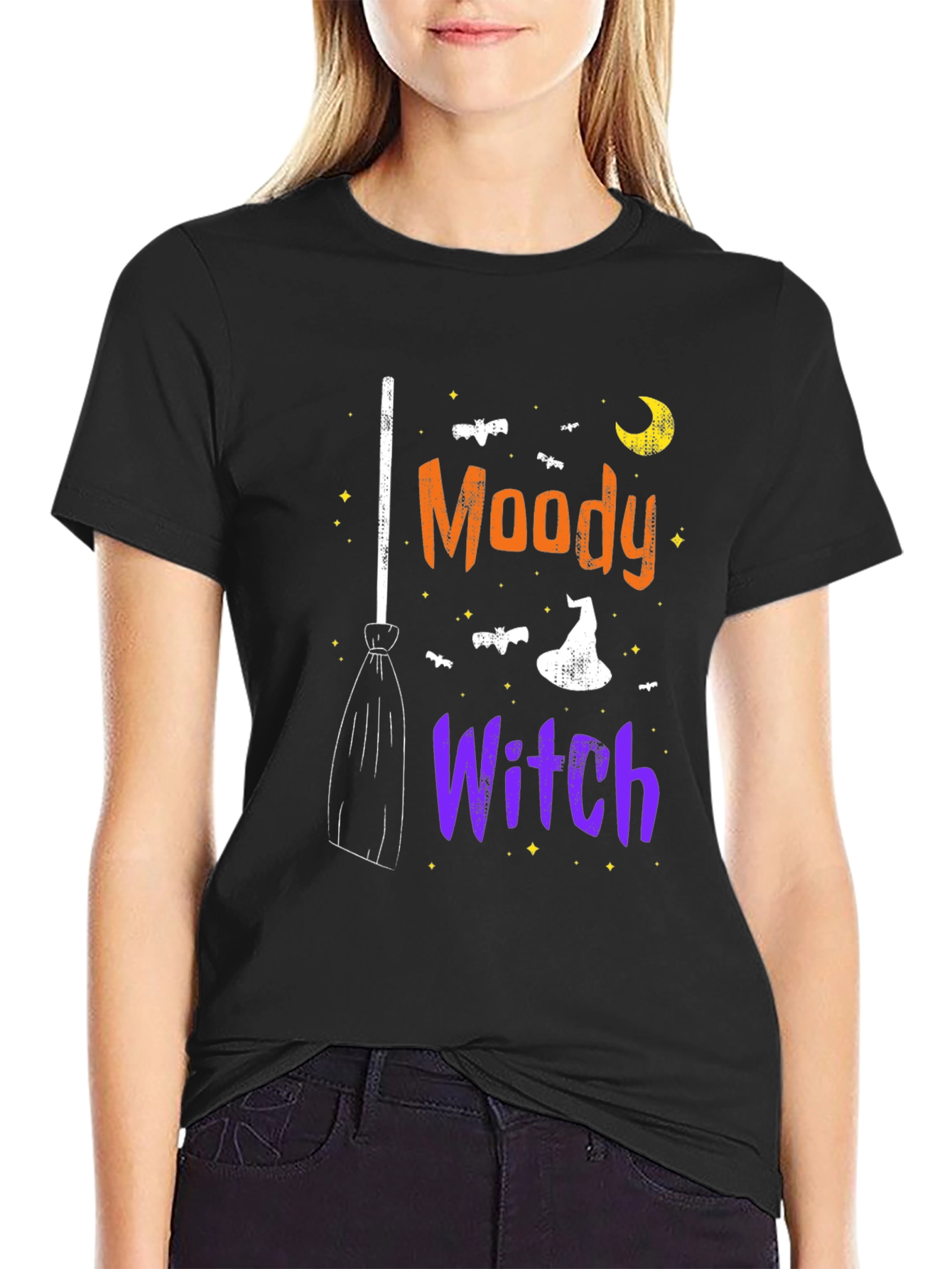 Moody Witch Halloween T-Shirt