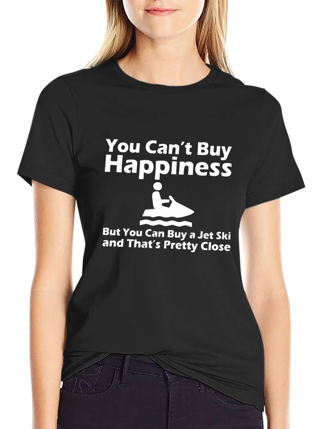 Funny Jet Ski T-Shirt: You Cant Buy Happiness