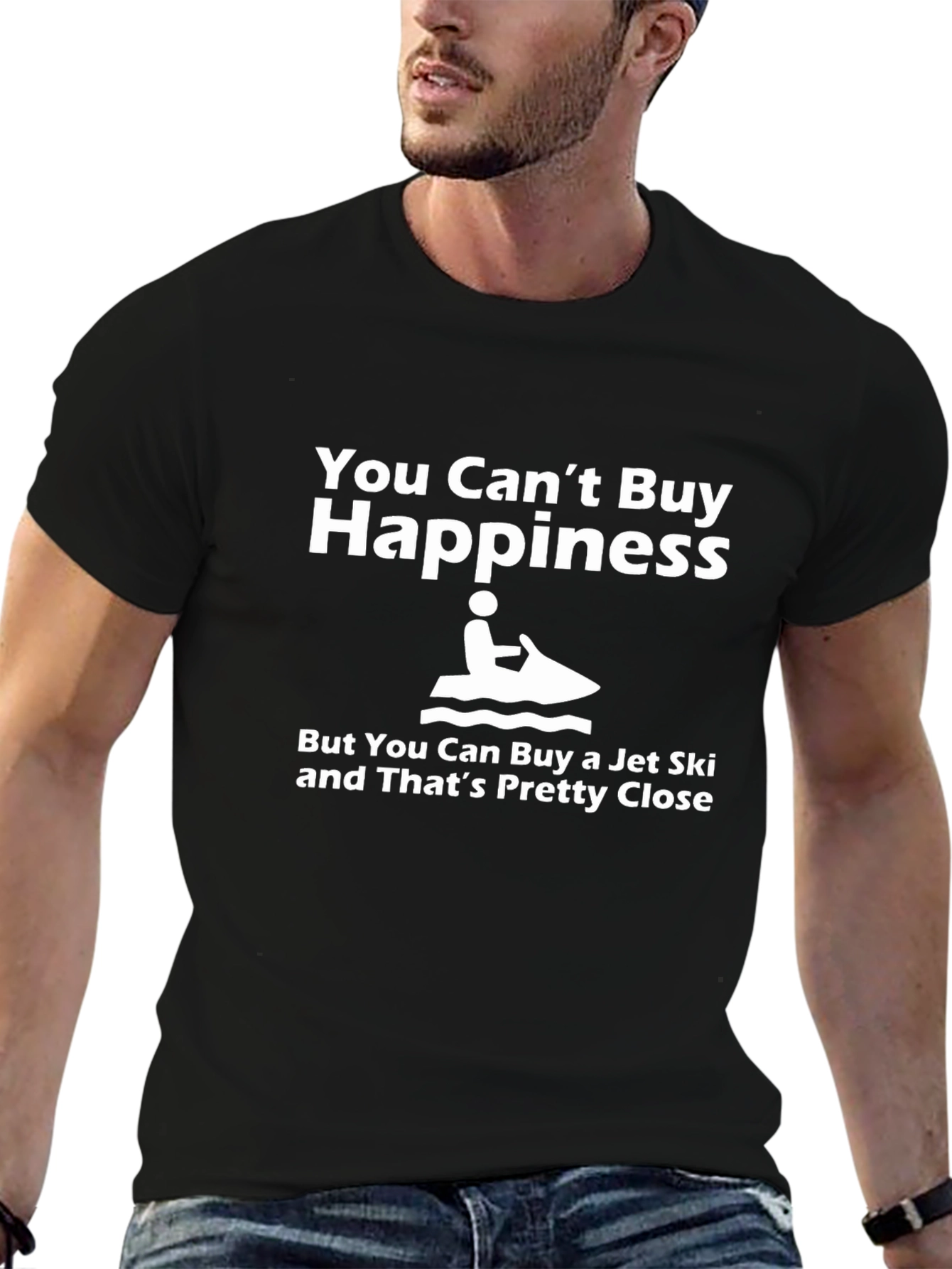 Funny Jet Ski T-Shirt: You Cant Buy Happiness