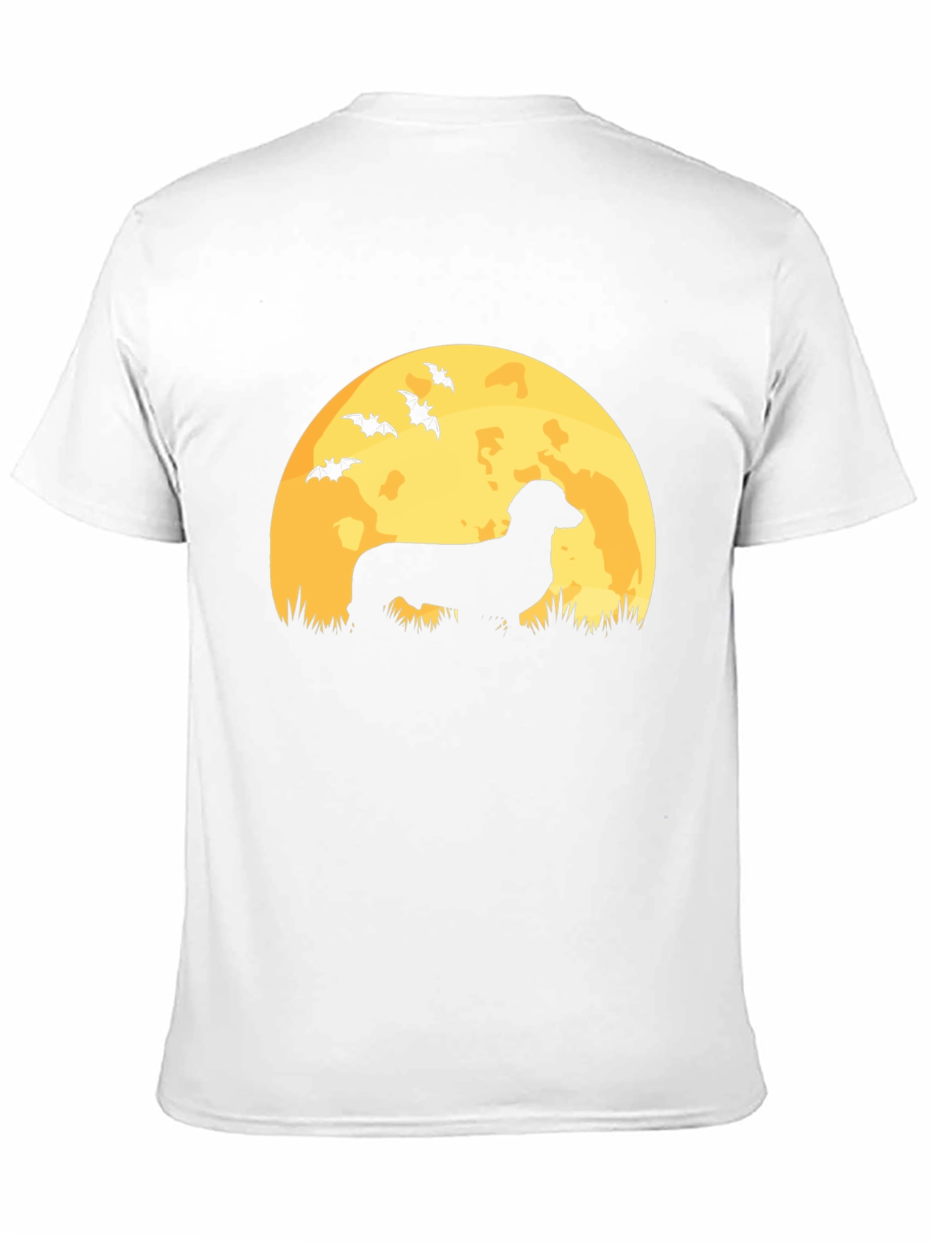 Dachshund Moon Halloween Graphic Tee