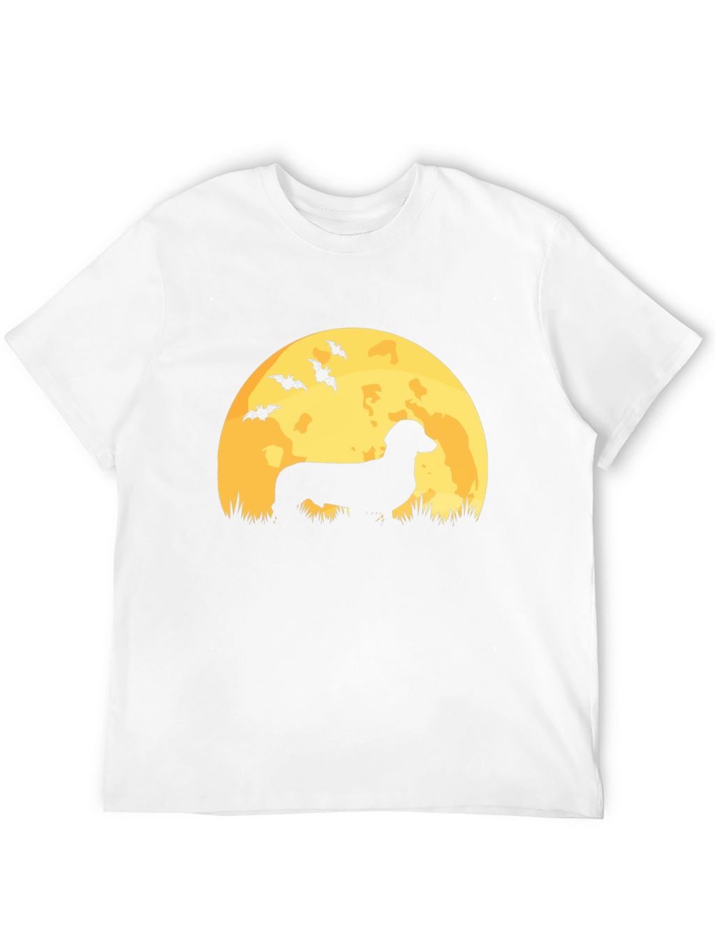 Dachshund Moon Halloween Graphic Tee