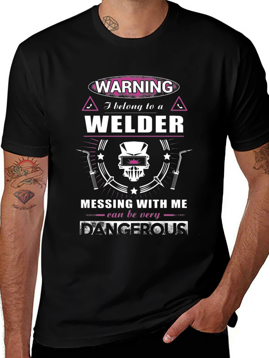 Warning Welder T-Shirt -  Welders Partner