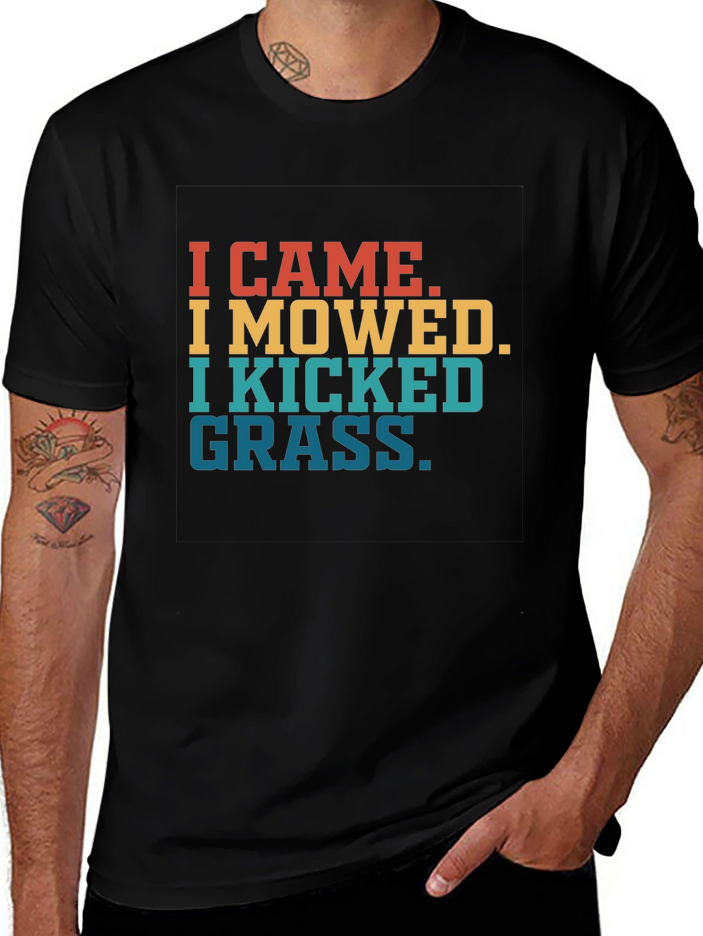 I Came I Mowed Funny T-Shirt for Landscapers