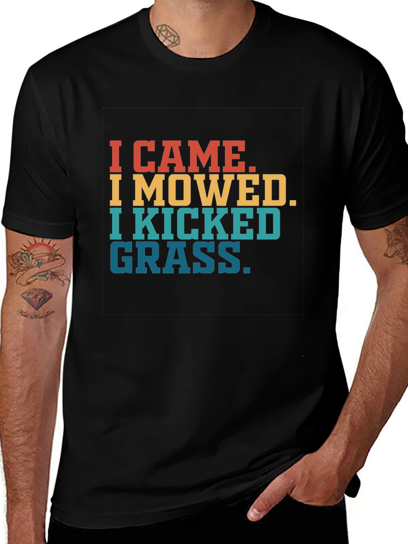 I Came I Mowed Funny T-Shirt for Landscapers