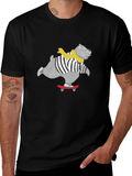 Skateboarding Bear Graphic Tee - Cool & Casual!