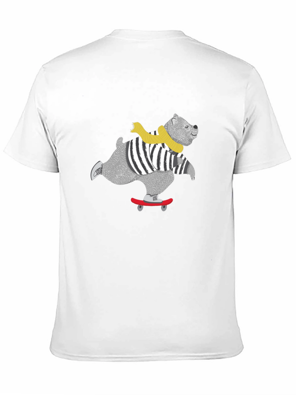 Skateboarding Bear Graphic Tee - Cool & Casual!