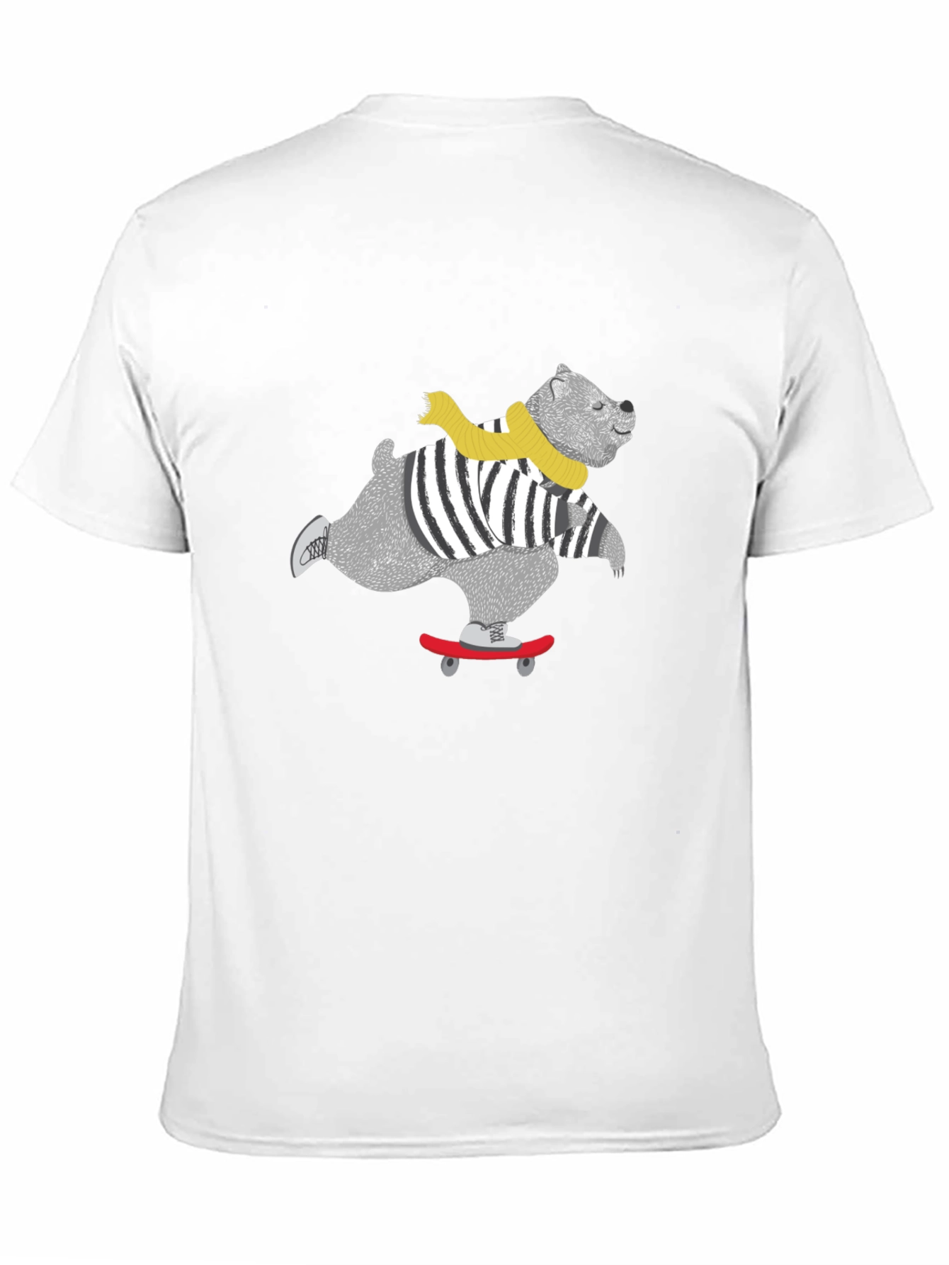 Skateboarding Bear Graphic Tee - Cool & Casual!