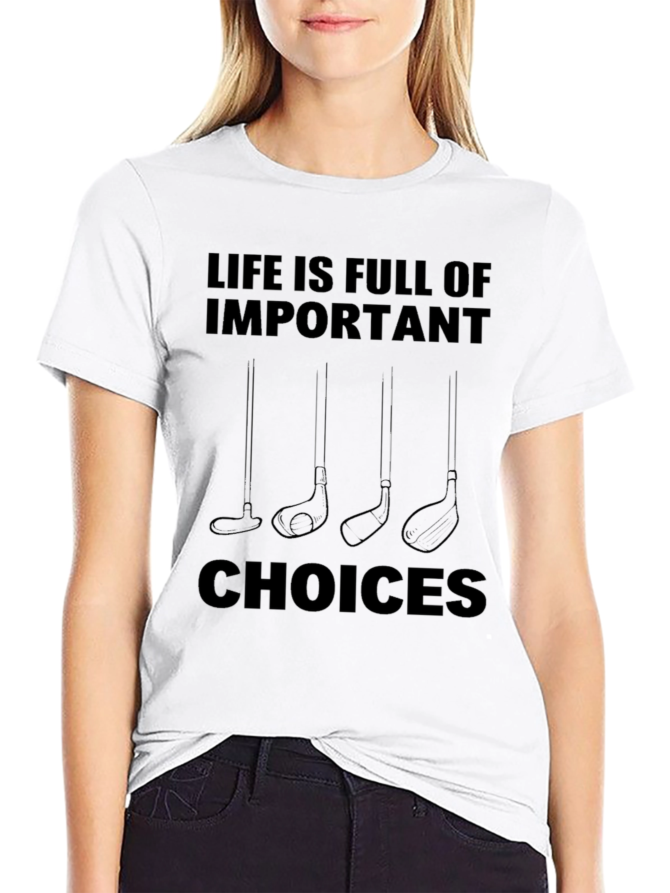 Golf Lover Tee: Life is Full of Important Choices Shirt