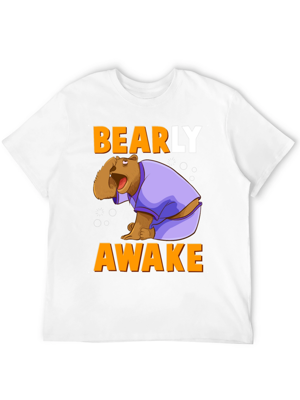 Bearly Awake T-Shirt - Funny Cartoon Bear Tee