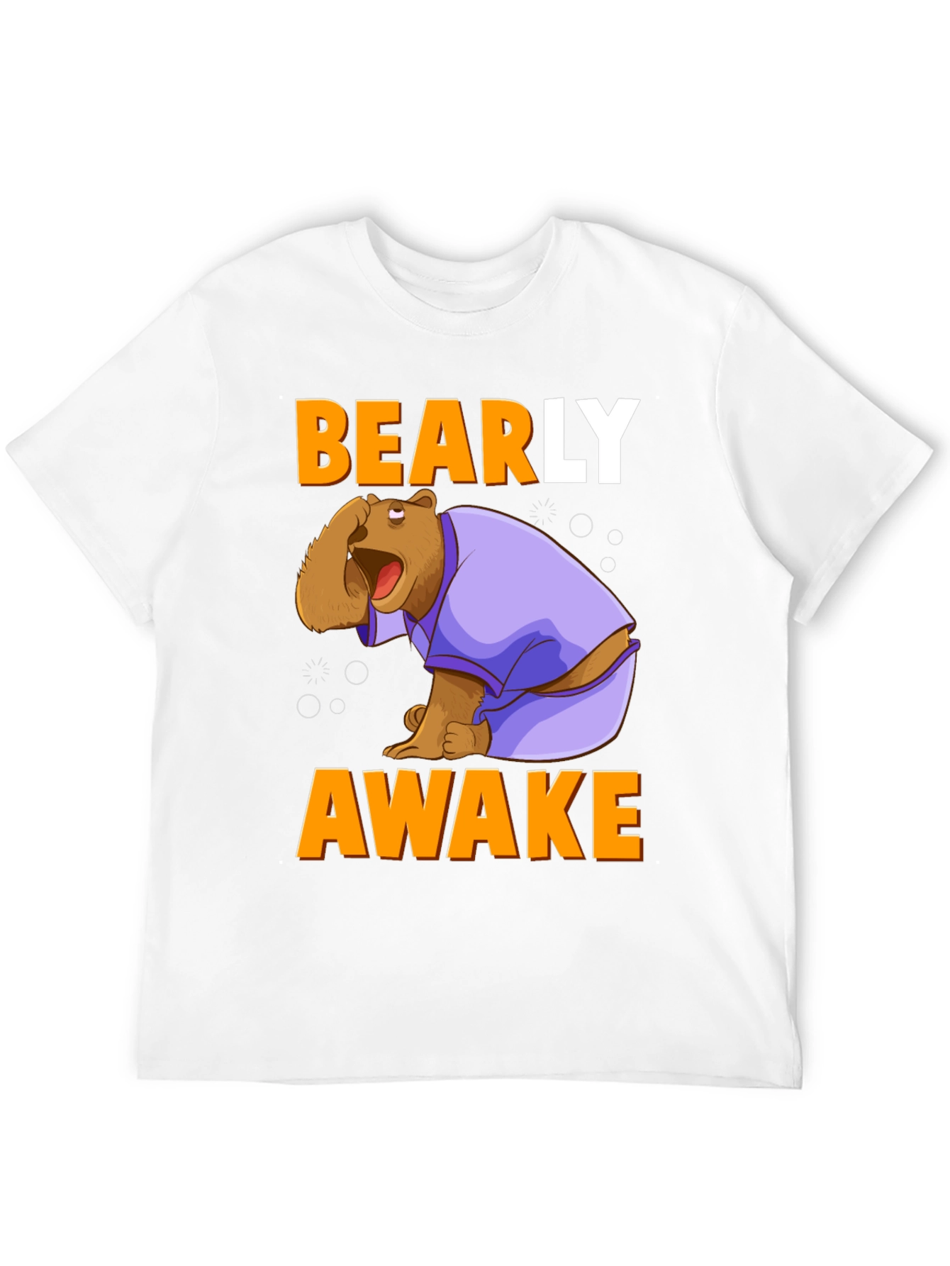 Bearly Awake T-Shirt - Funny Cartoon Bear Tee